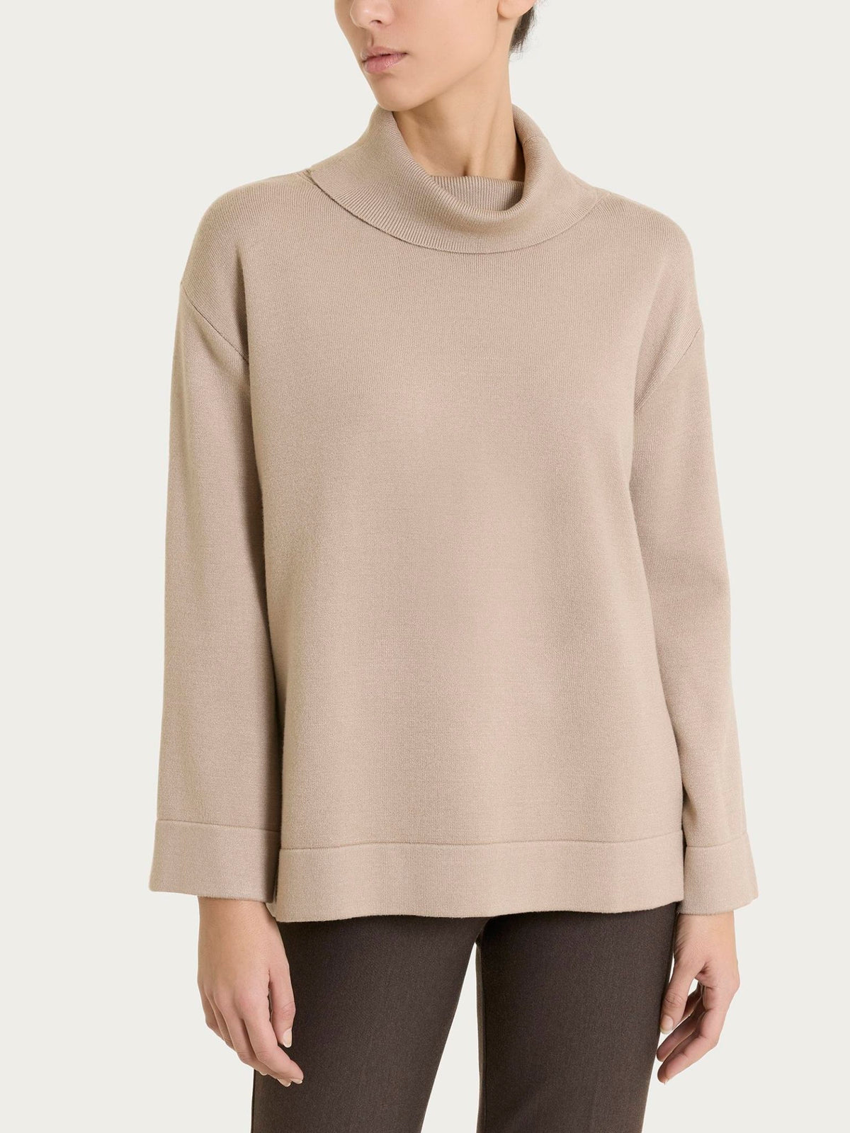 Ragno - Maglia con collo a ciambella in NaturalSoft - Donna - World Fashion
