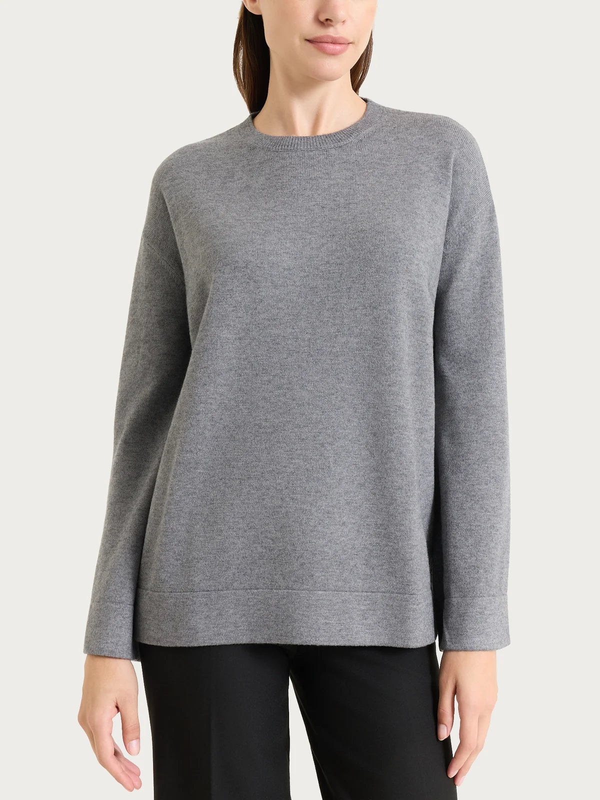 Ragno - Maglia girocollo a manica lunga in Soft Wool - Donna - World Fashion