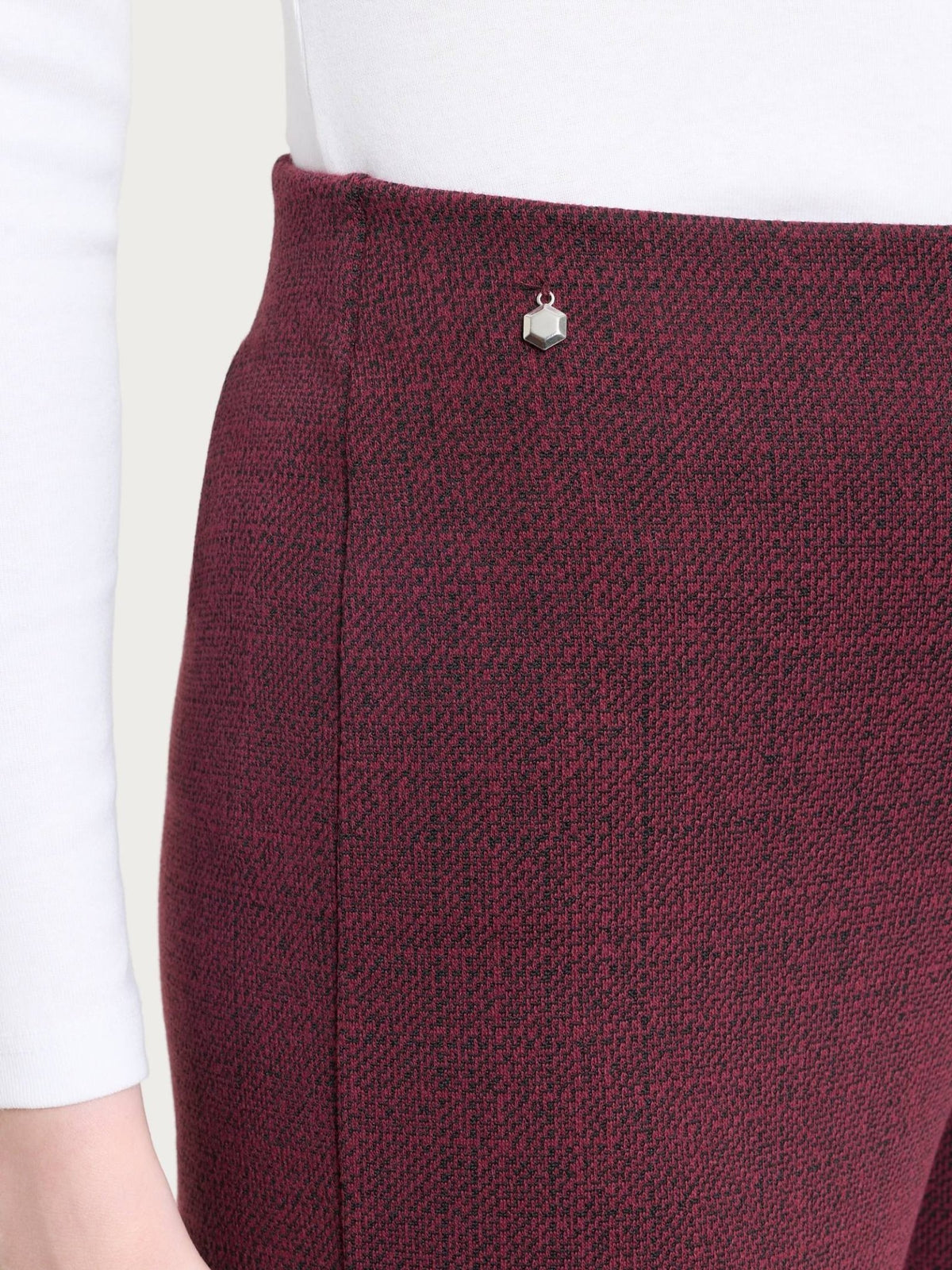 Ragno - Pantalone ampio con tweed pattern in Jacquard - Donna - World Fashion