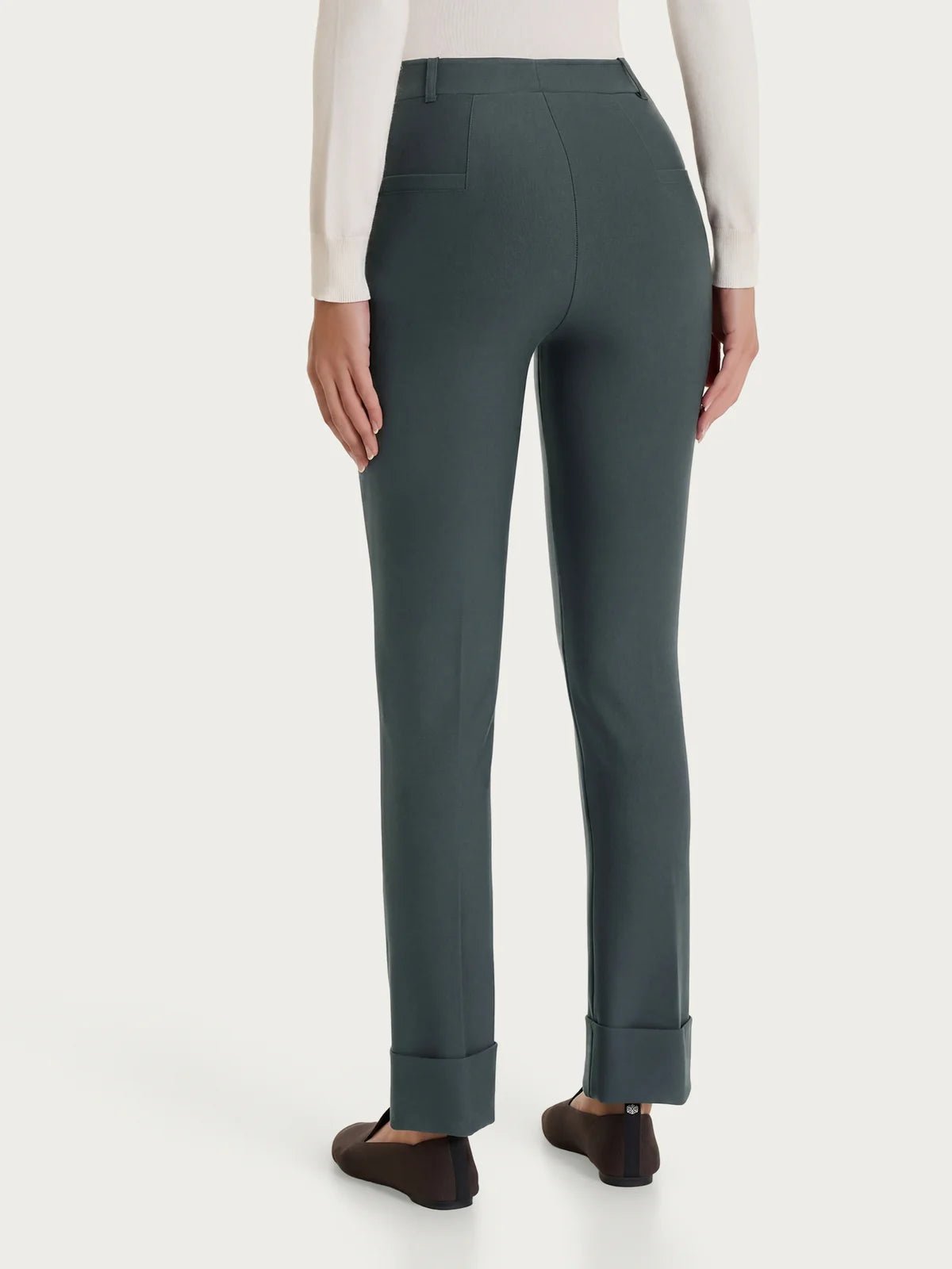 Ragno - Pantalone slim dritto in Compact - Donna - World Fashion