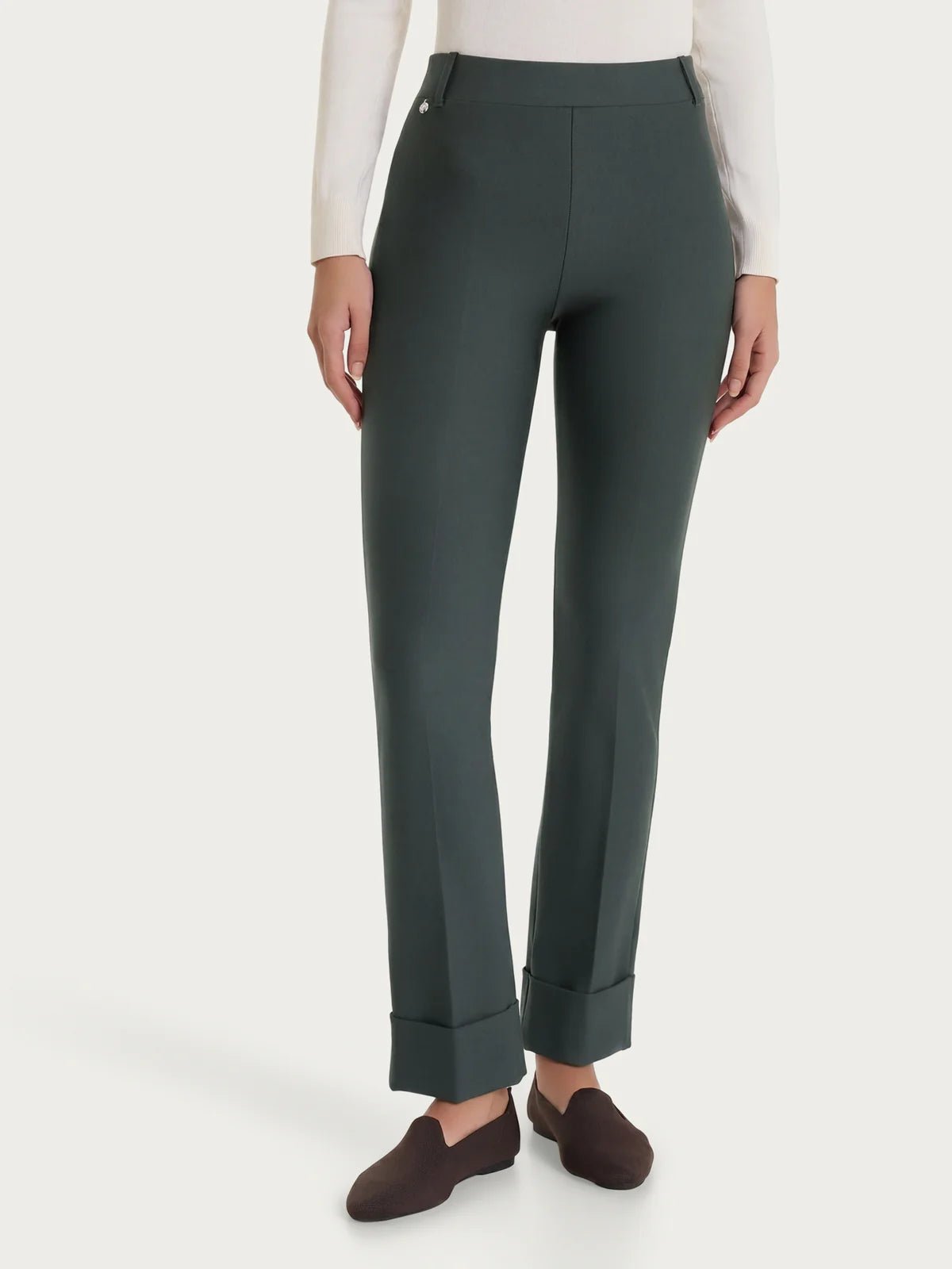 Ragno - Pantalone slim dritto in Compact - Donna - World Fashion
