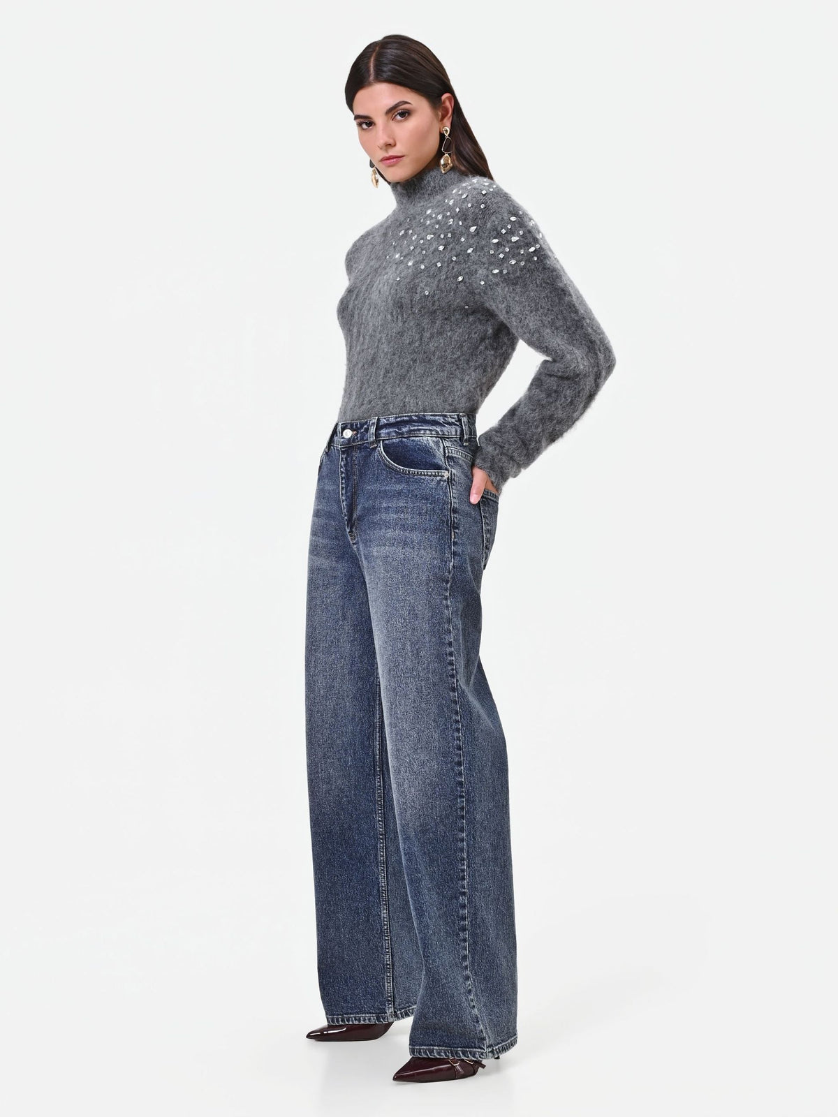 Rinascimento - Pantaloni jeans a gamba dritta (Giorgia Palmas X Rinascimento) - Donna