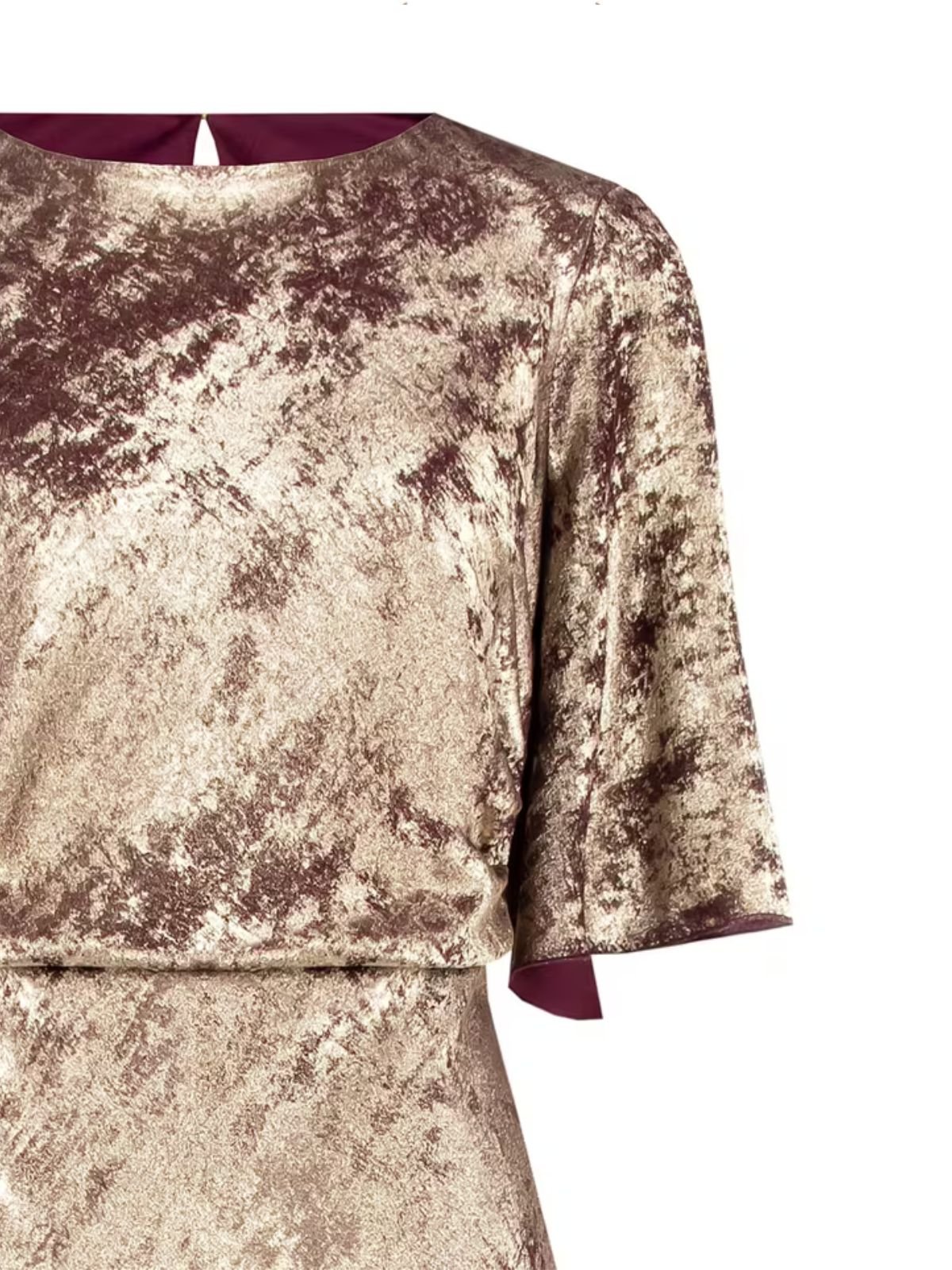 Rinascimento - Abito Lungo Effetto Laminato Arricciato Sui Fianchi - Donna - World Fashion