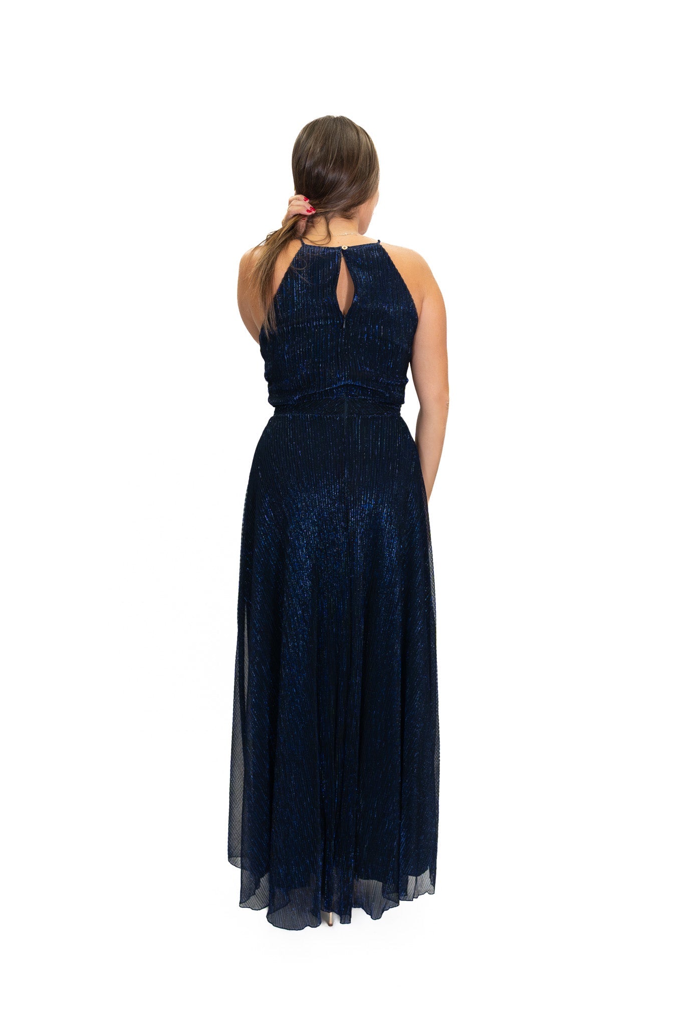 Rinascimento - Abito Lungo In Geogette Con Scollo Halter - Donna - World Fashion
