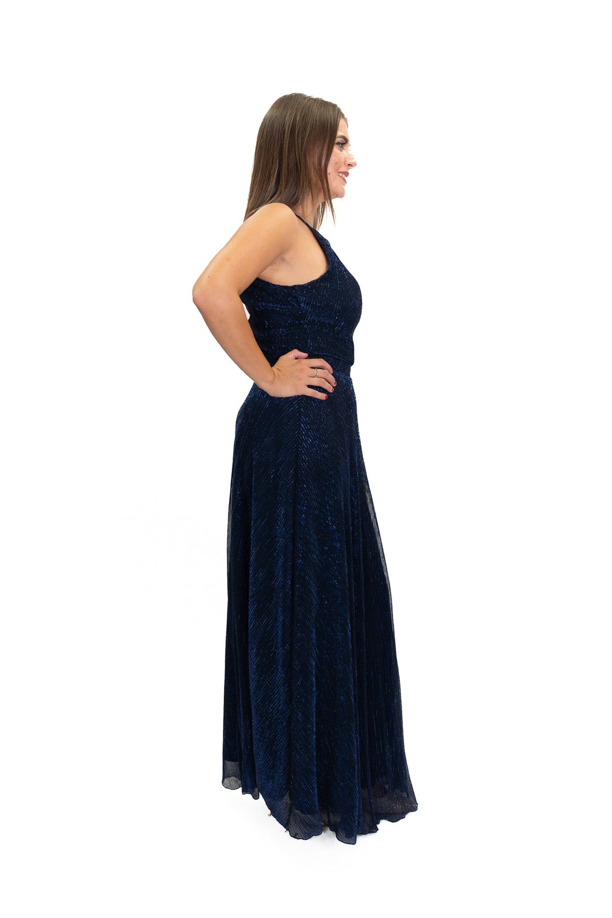 Rinascimento - Abito Lungo In Geogette Con Scollo Halter - Donna - World Fashion