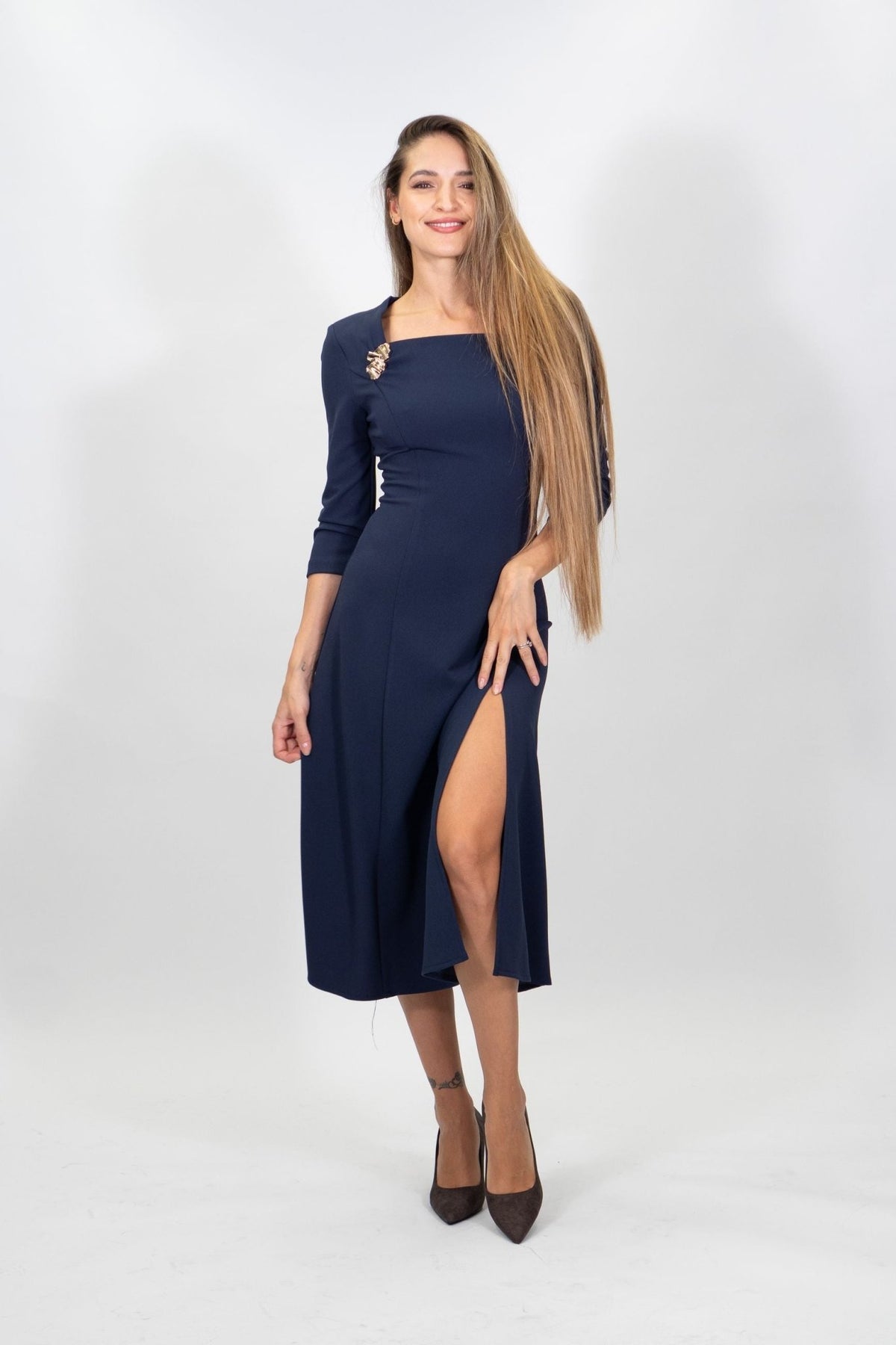 Rinascimento - Abito midi crepe - Donna - World Fashion