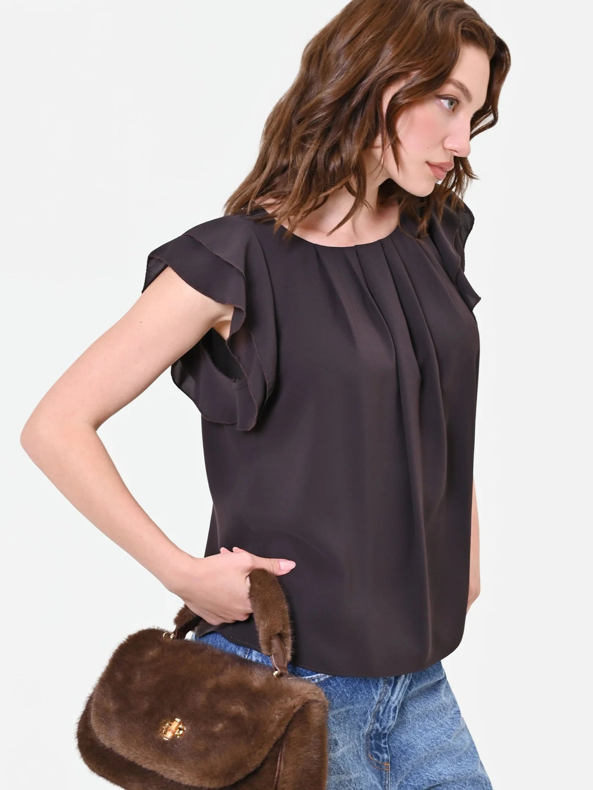 Rinascimento - Blusa con volant - Donna - World Fashion