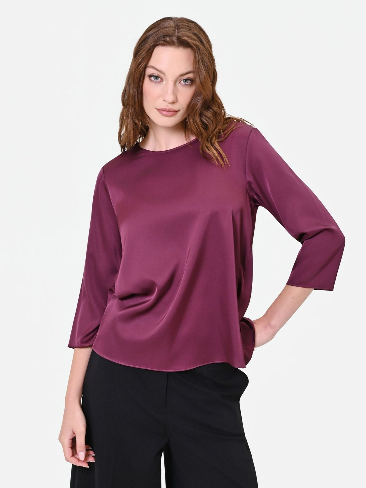 Rinascimento - Blusa effetto satin - Donna - World Fashion