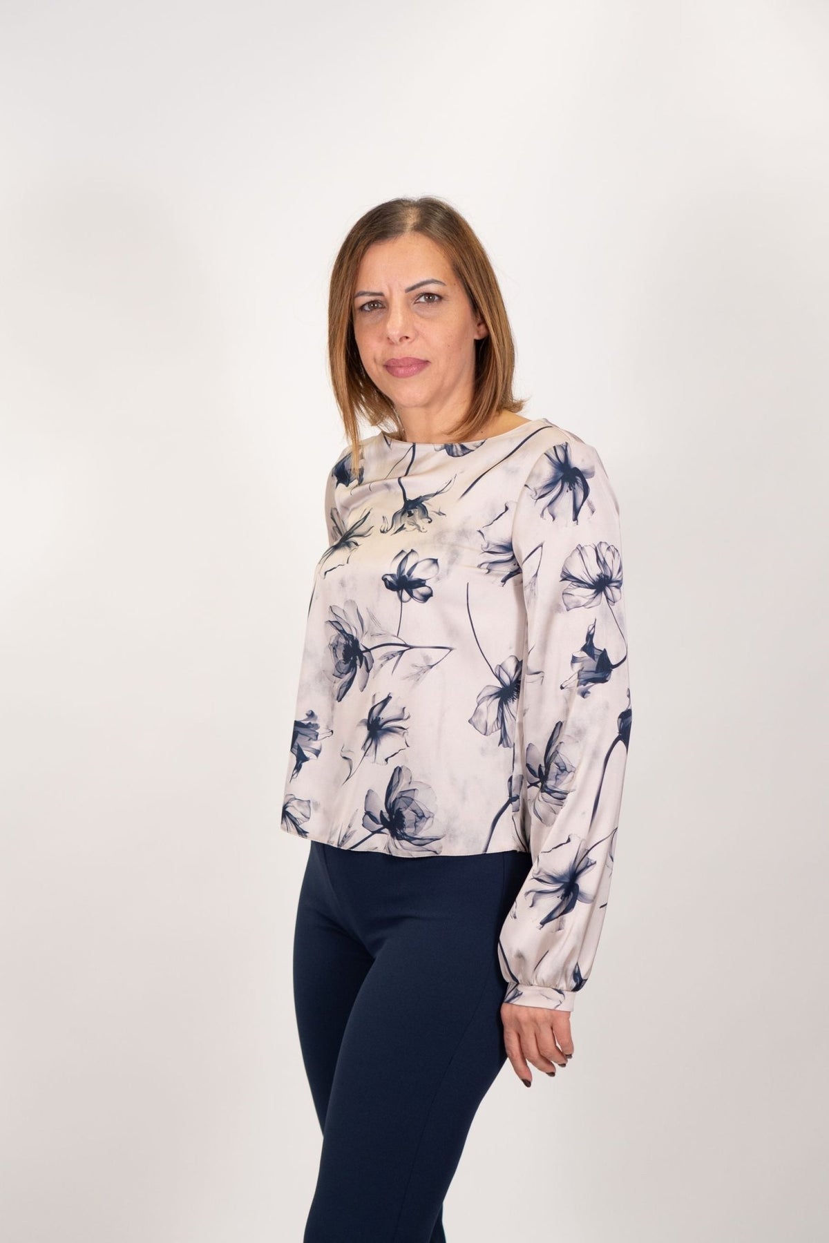 Rinascimento - Blusa fantasia floreale - Donna - World Fashion