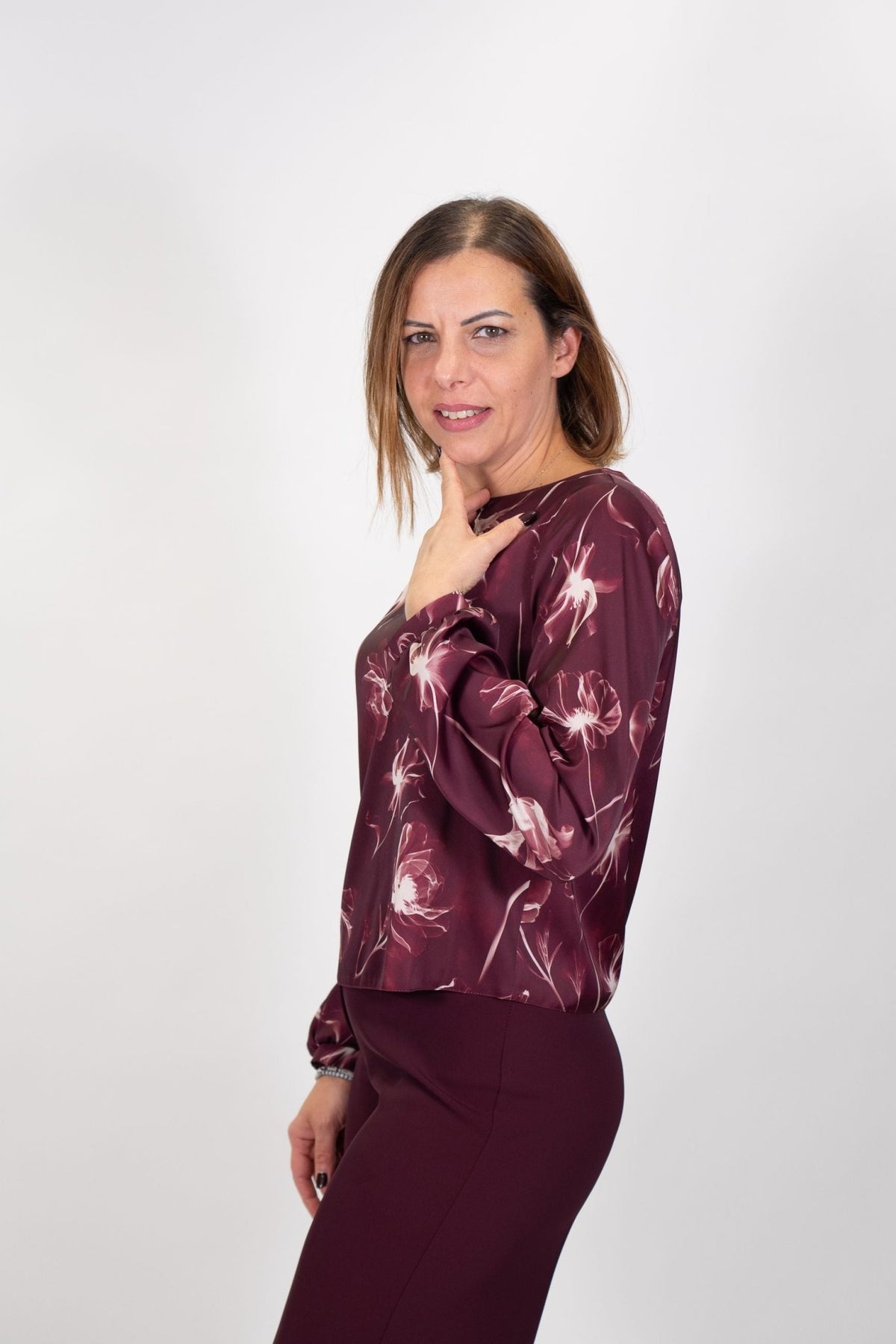 Rinascimento - Blusa fantasia floreale - Donna - World Fashion