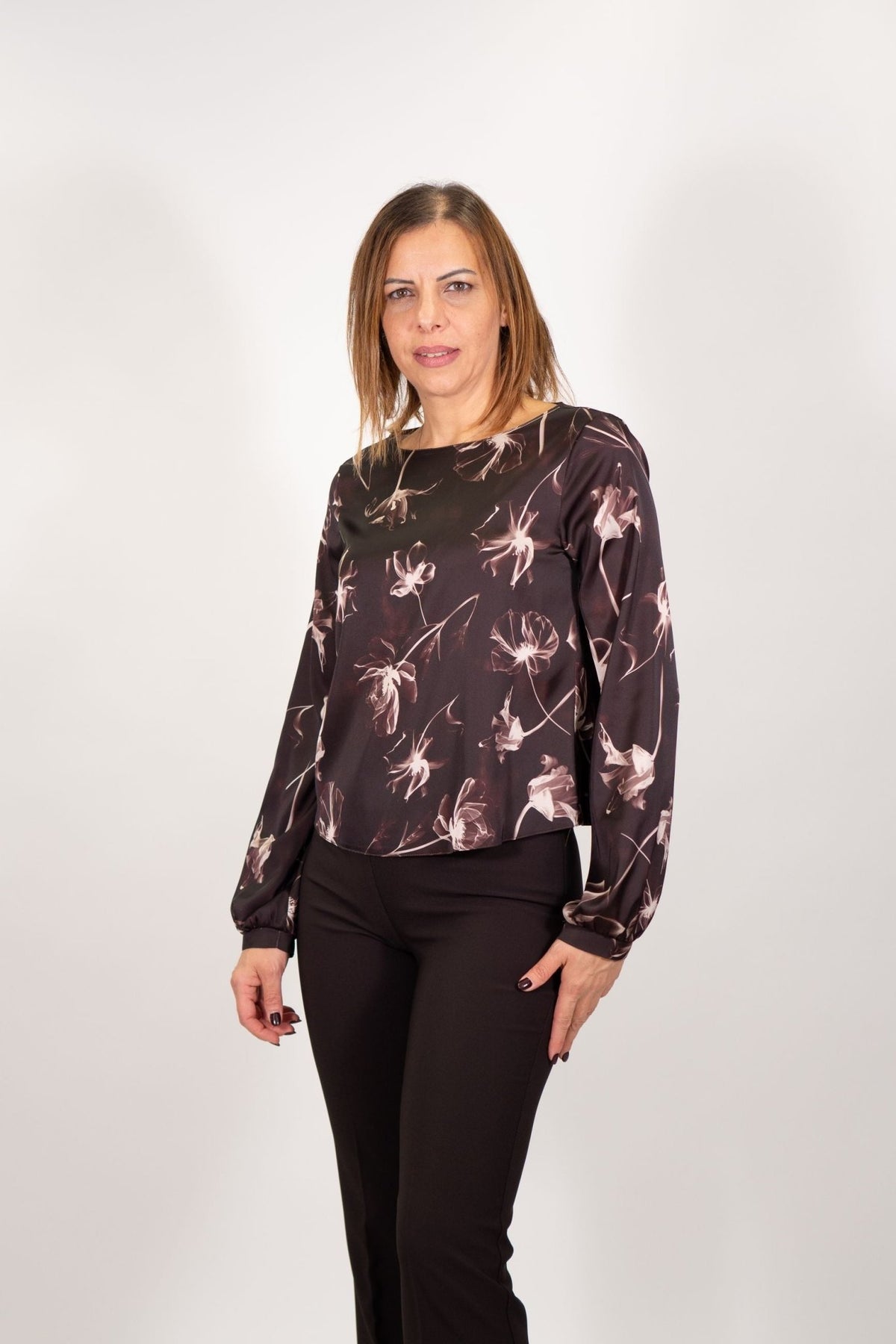 Rinascimento - Blusa fantasia floreale - Donna - World Fashion