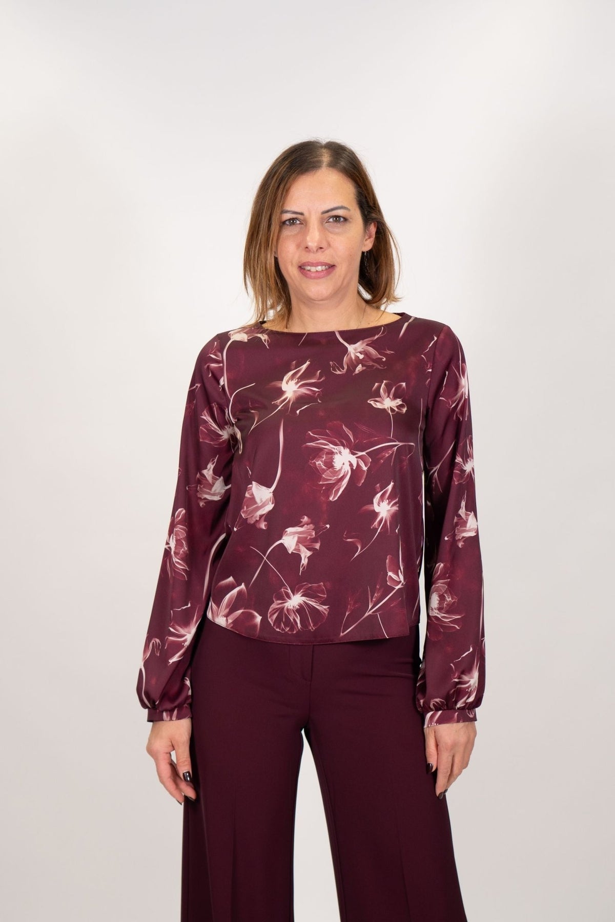 Rinascimento - Blusa fantasia floreale - Donna - World Fashion