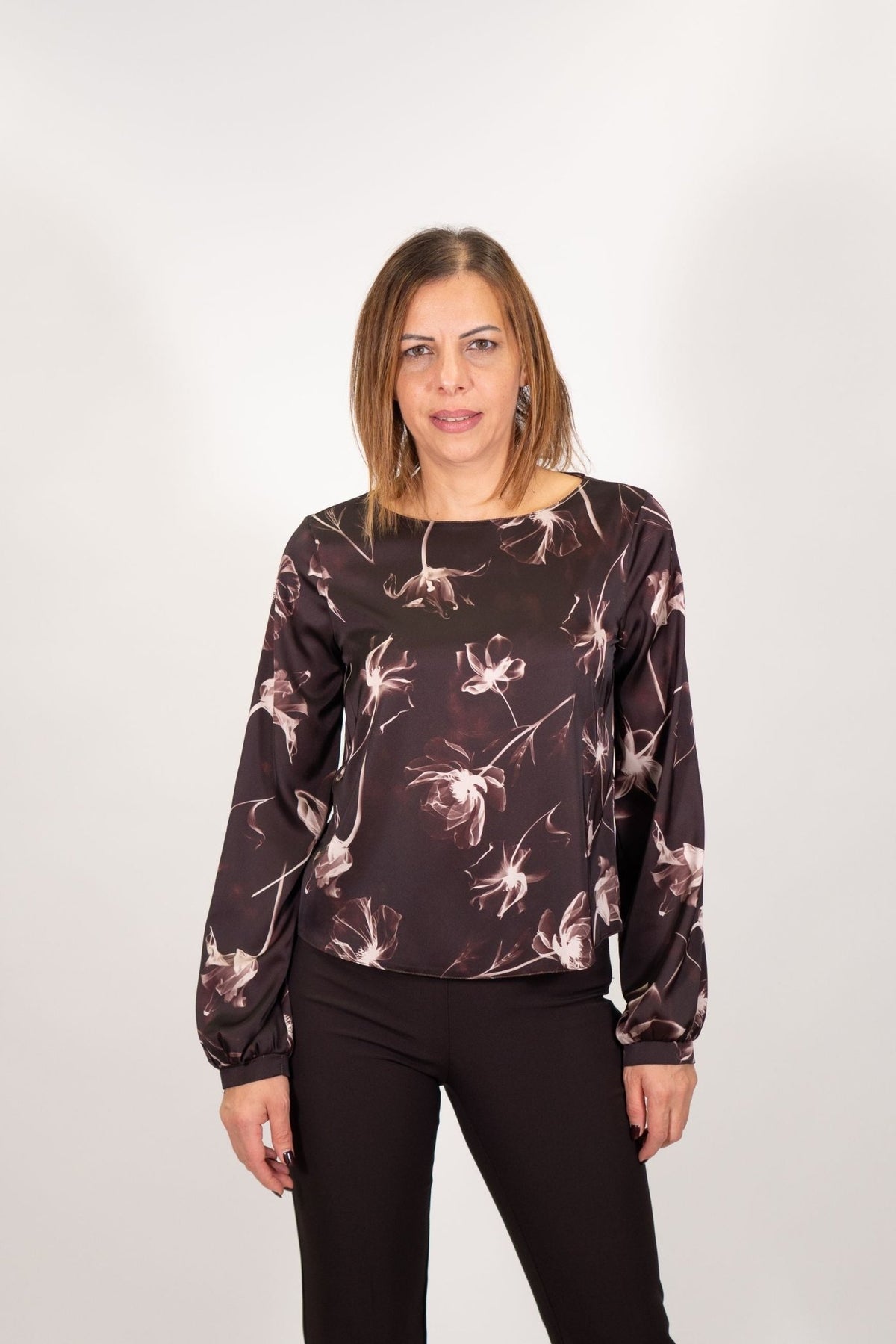 Rinascimento - Blusa fantasia floreale - Donna - World Fashion