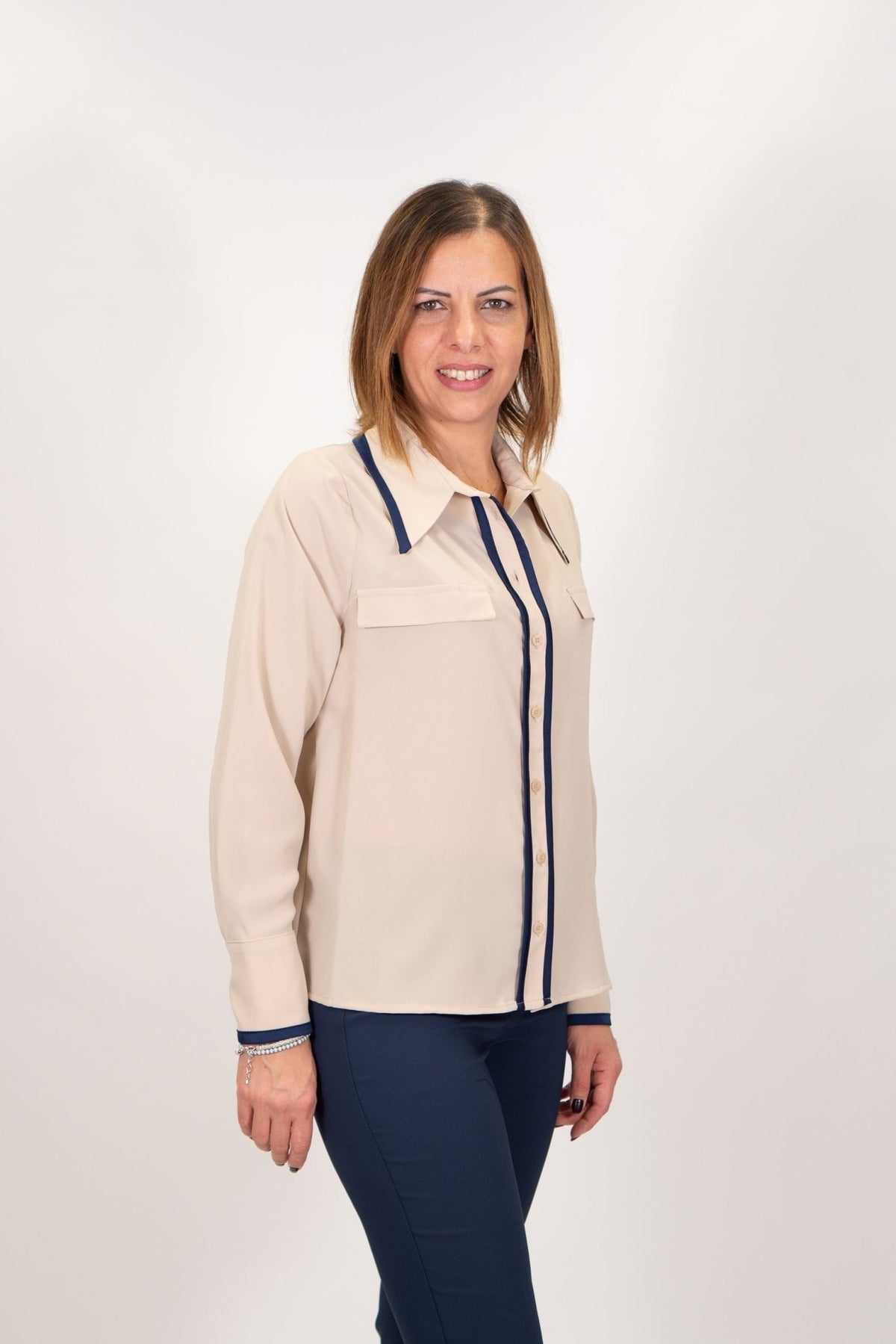 Rinascimento - Camicia In Georgette - Donna - World Fashion