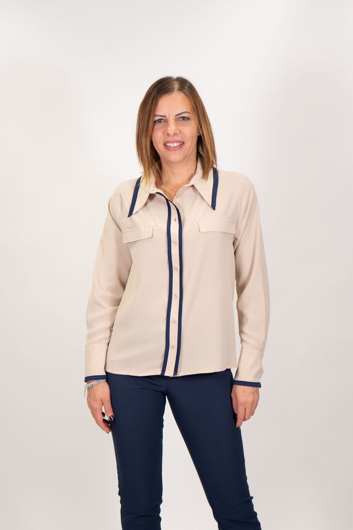 Rinascimento - Camicia In Georgette - Donna - World Fashion