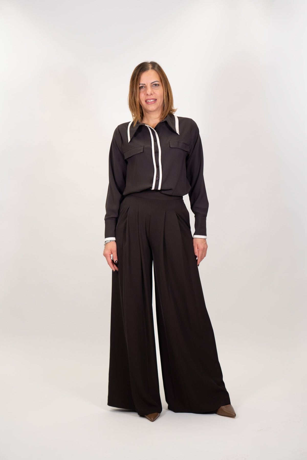 Rinascimento - Camicia In Georgette - Donna - World Fashion
