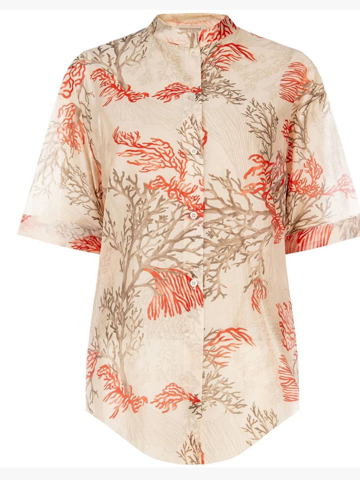 Rinascimento - Camicia In Lyocell Ultralight Senza Colletto Rinascimento - Donna - World Fashion
