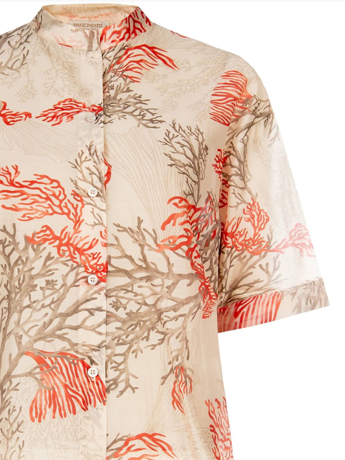 Rinascimento - Camicia In Lyocell Ultralight Senza Colletto Rinascimento - Donna - World Fashion