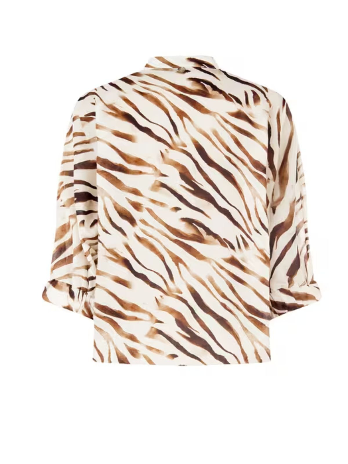 Rinascimento - Camicia Over In Cotone Con Colletto Alla Coreana E Scollo A V - Donna - World Fashion