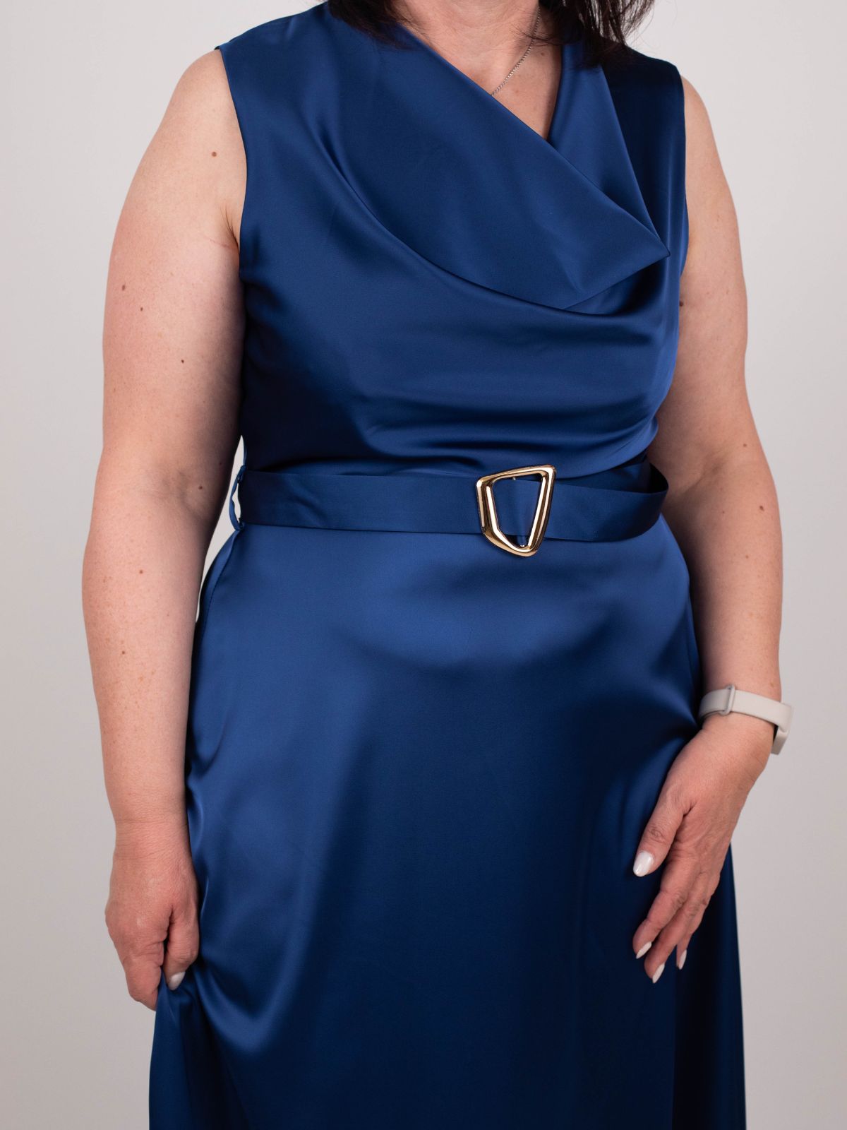 Rinascimento Curvy - Abito lungo con scollo asimmetrico - Donna - World Fashion