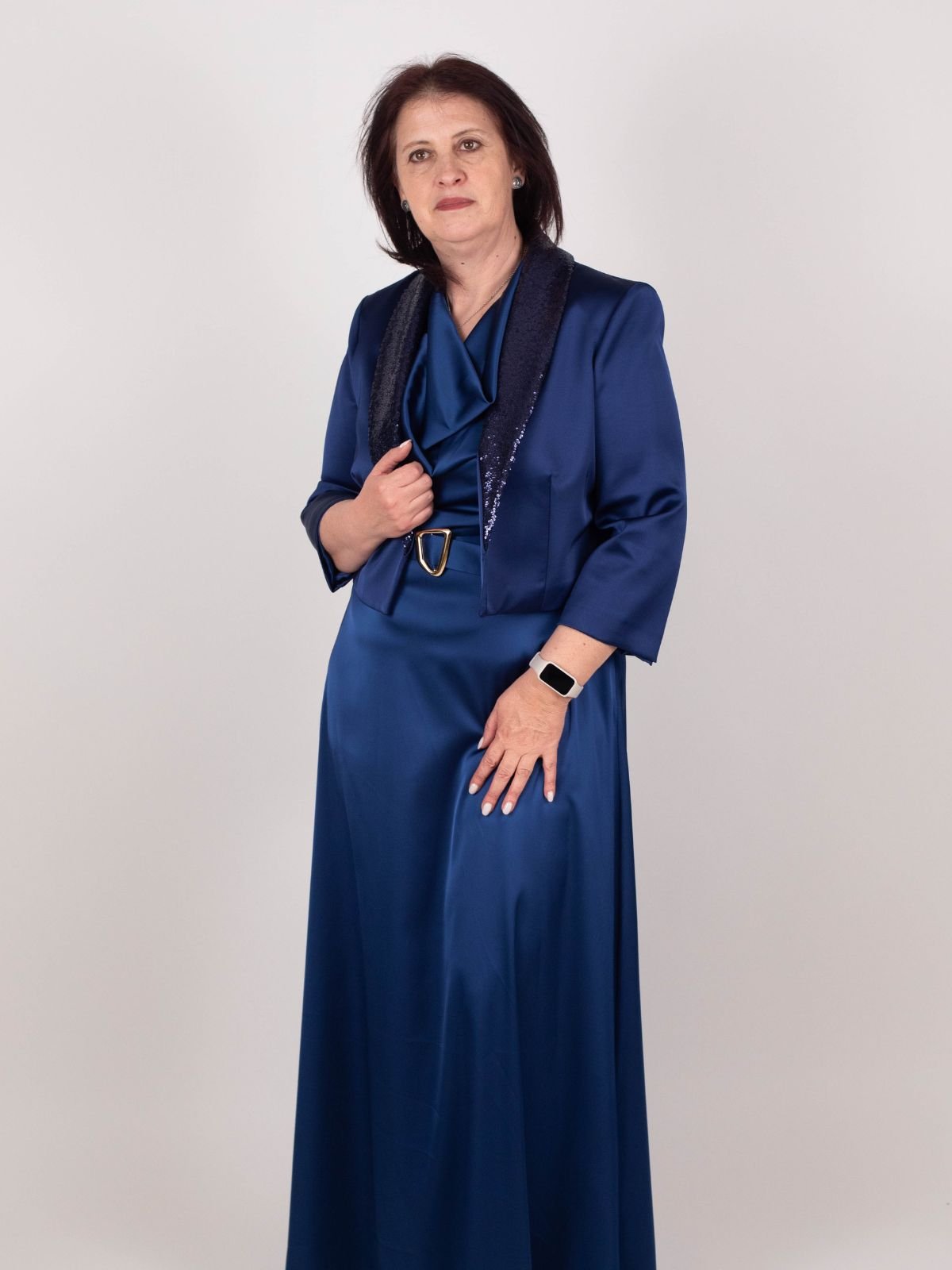 Rinascimento Curvy - Abito lungo con scollo asimmetrico - Donna - World Fashion