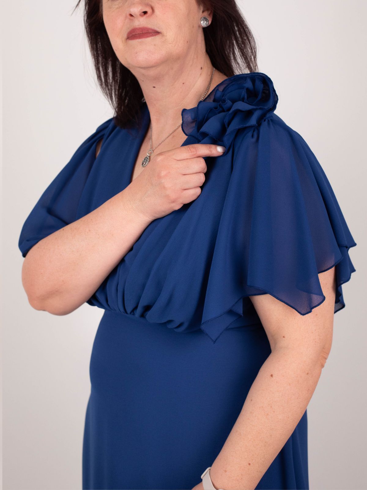 Rinascimento Curvy - Abito lungo georgette - Donna - World Fashion