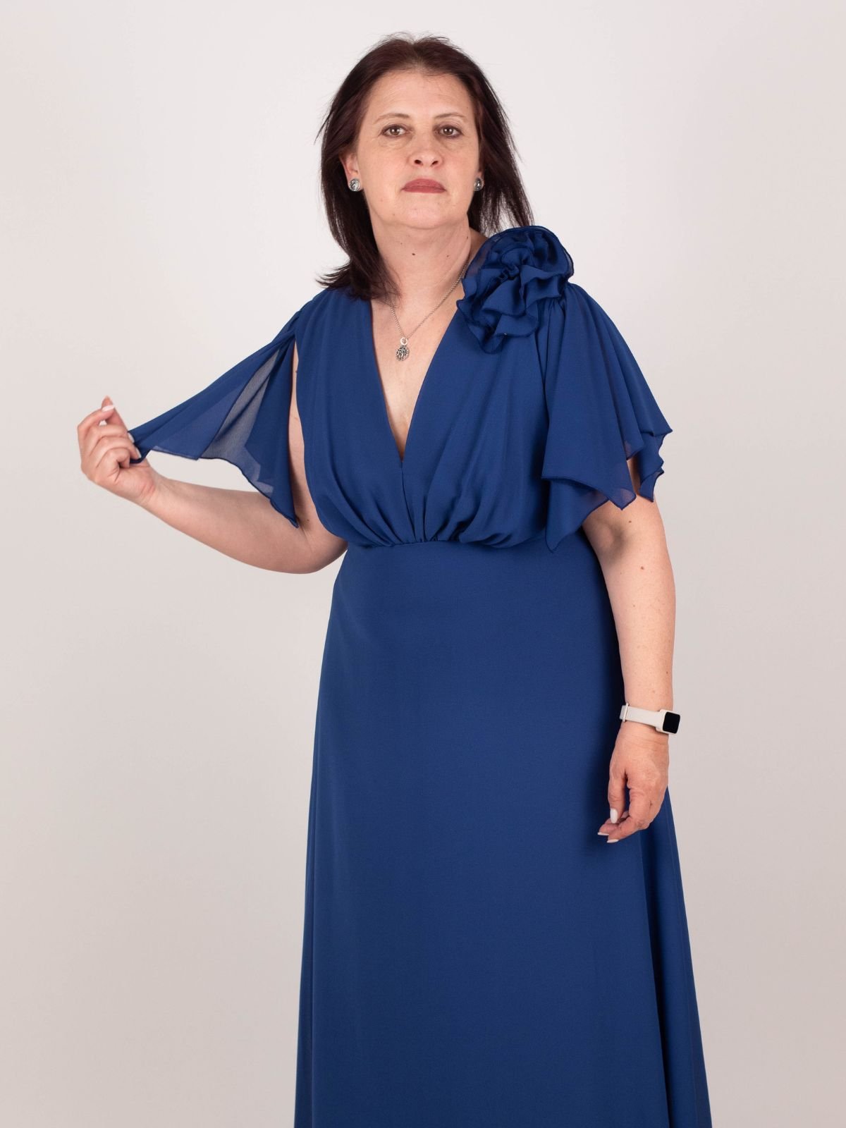 Rinascimento Curvy - Abito lungo georgette - Donna - World Fashion