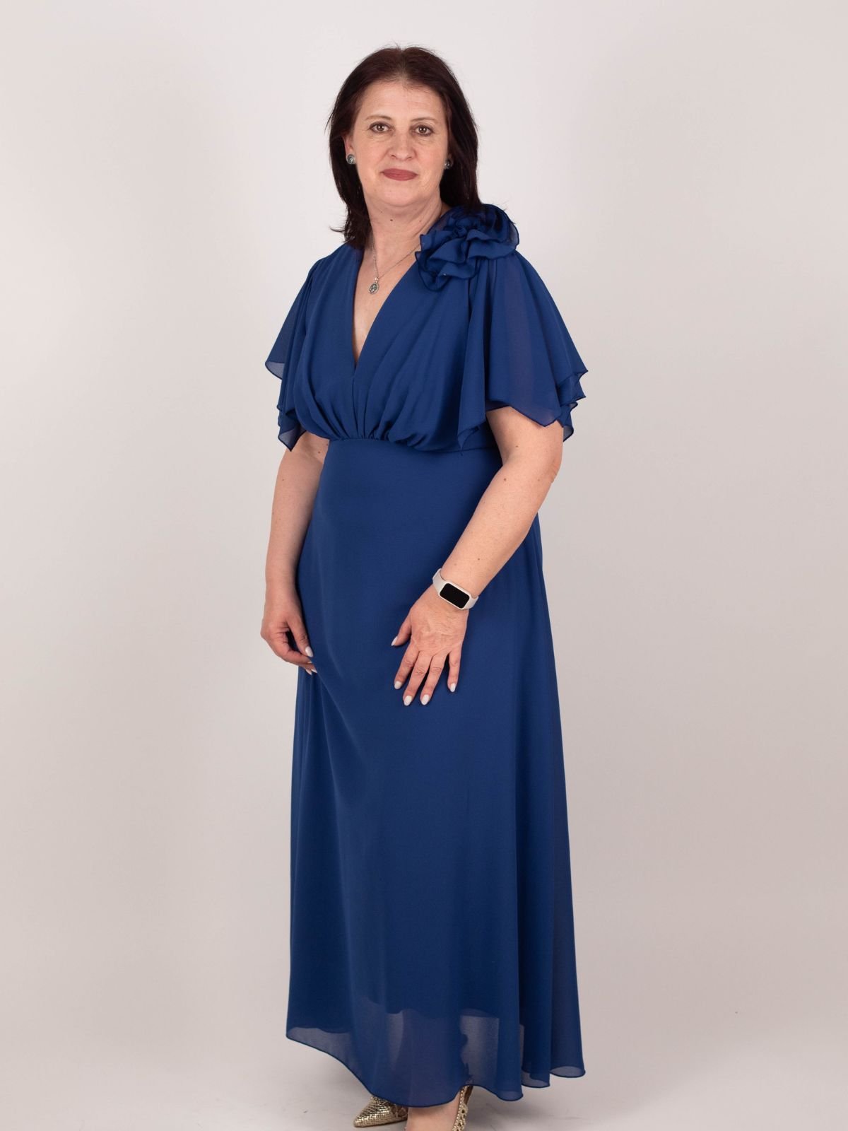 Rinascimento Curvy - Abito lungo georgette - Donna - World Fashion