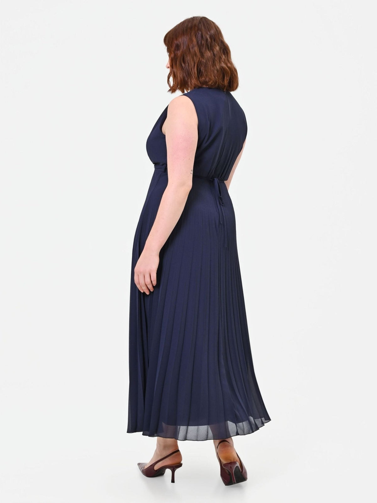 Rinascimento Curvy - Abito plissé con scollo incrociato - Donna - World Fashion