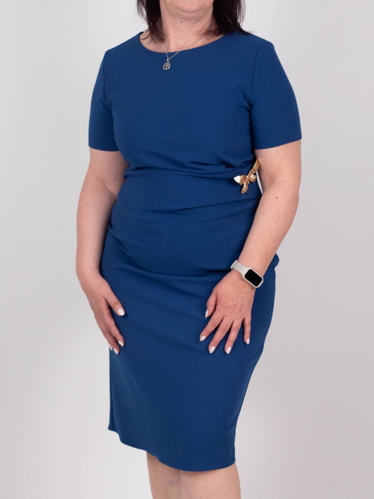 Rinascimento Curvy - Abito tubino in tessuto fluido stretch - Donna - World Fashion