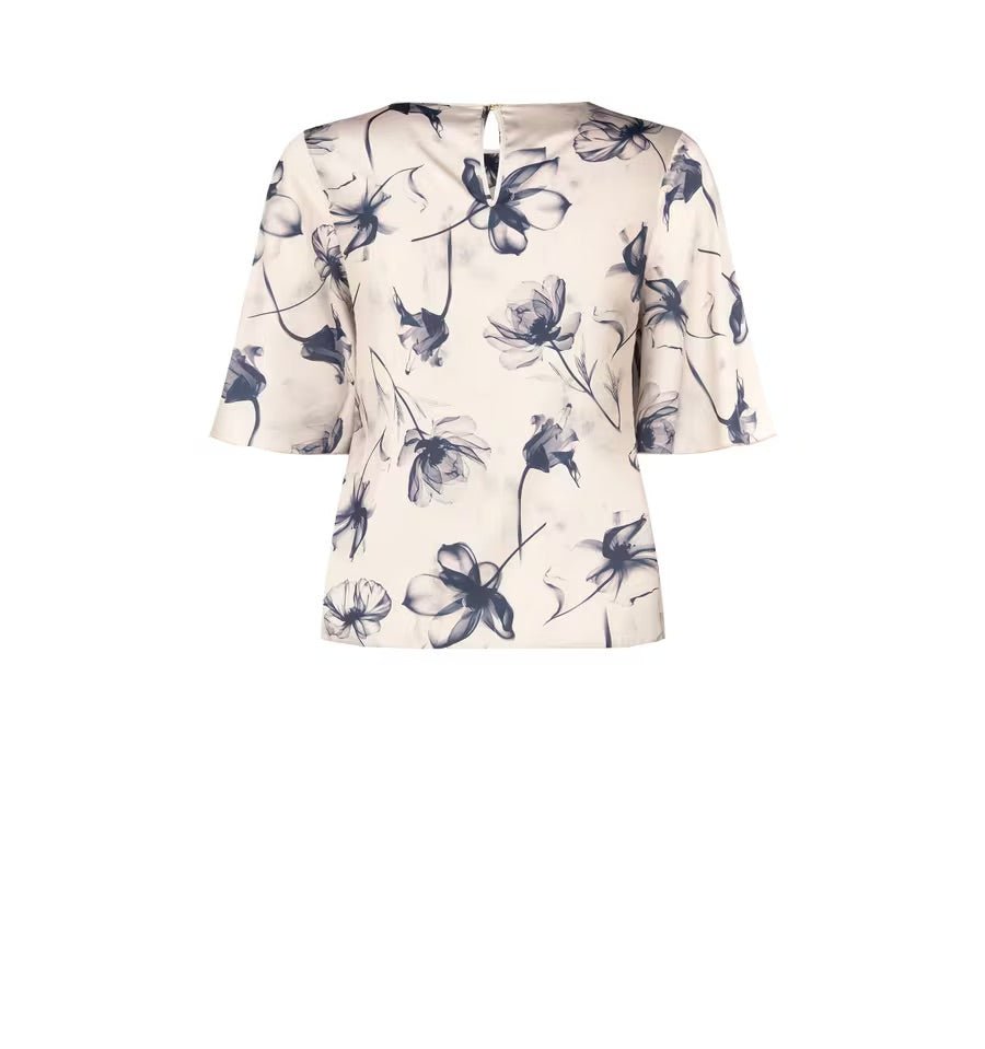 Rinascimento Curvy - Blusa a stampa floreale con maniche a campana - Donna - World Fashion