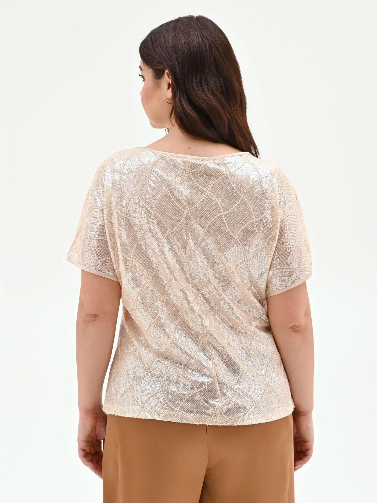 Rinascimento Curvy - Blusa con paillettes - Donna - World Fashion
