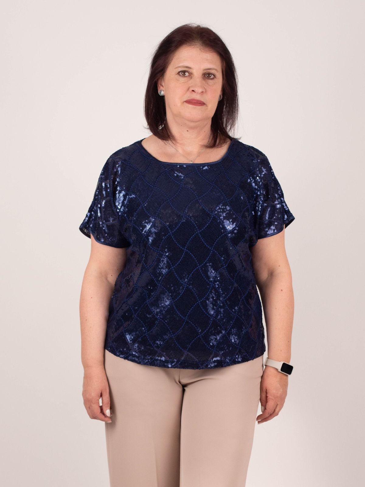 Rinascimento Curvy - Blusa con paillettes - Donna - World Fashion