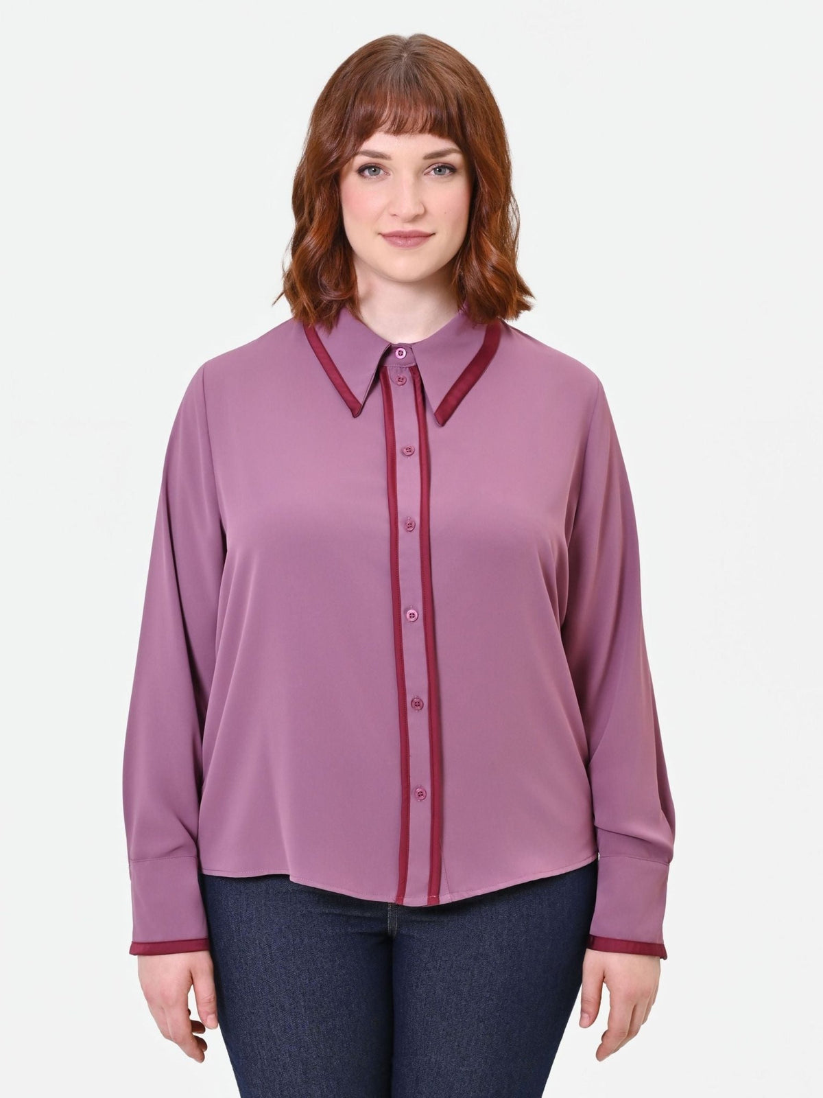 Rinascimento Curvy - Camicia In Georgette - Donna - World Fashion