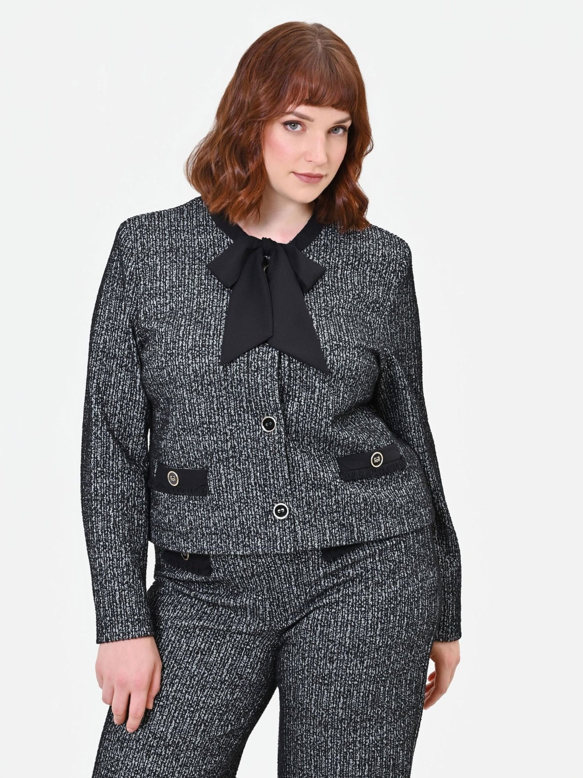 Rinascimento Curvy - Giacca in bouclé - Donna - World Fashion