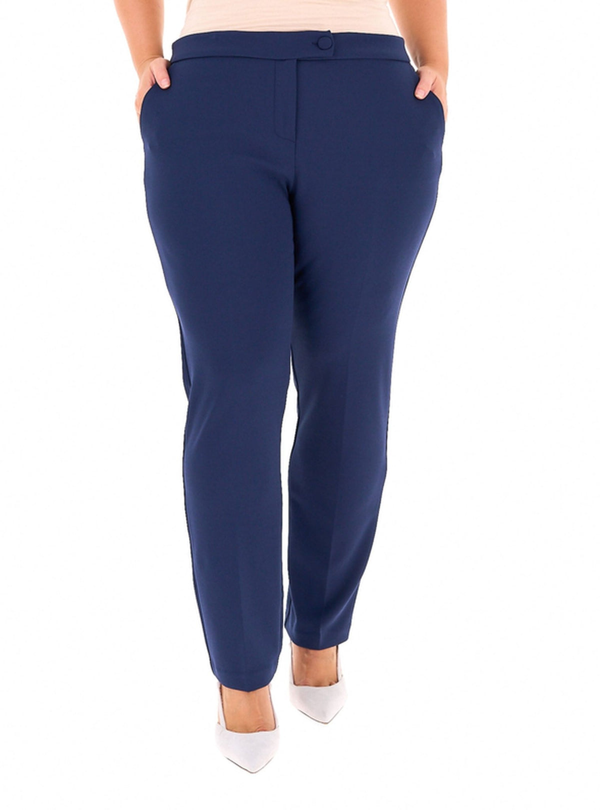 Rinascimento Curvy - Pantalone con coulisse in crepe sigaretta - Donna - World Fashion