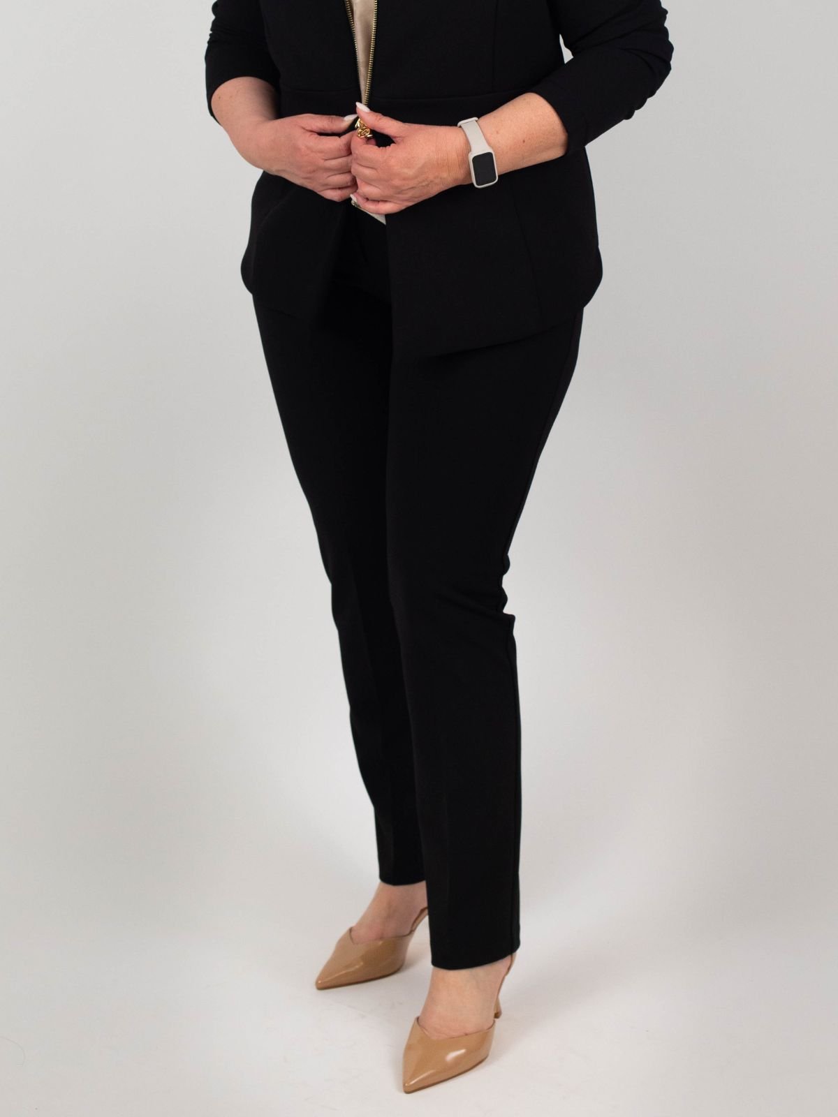 Rinascimento Curvy - Pantalone con coulisse skinny - Donna - World Fashion