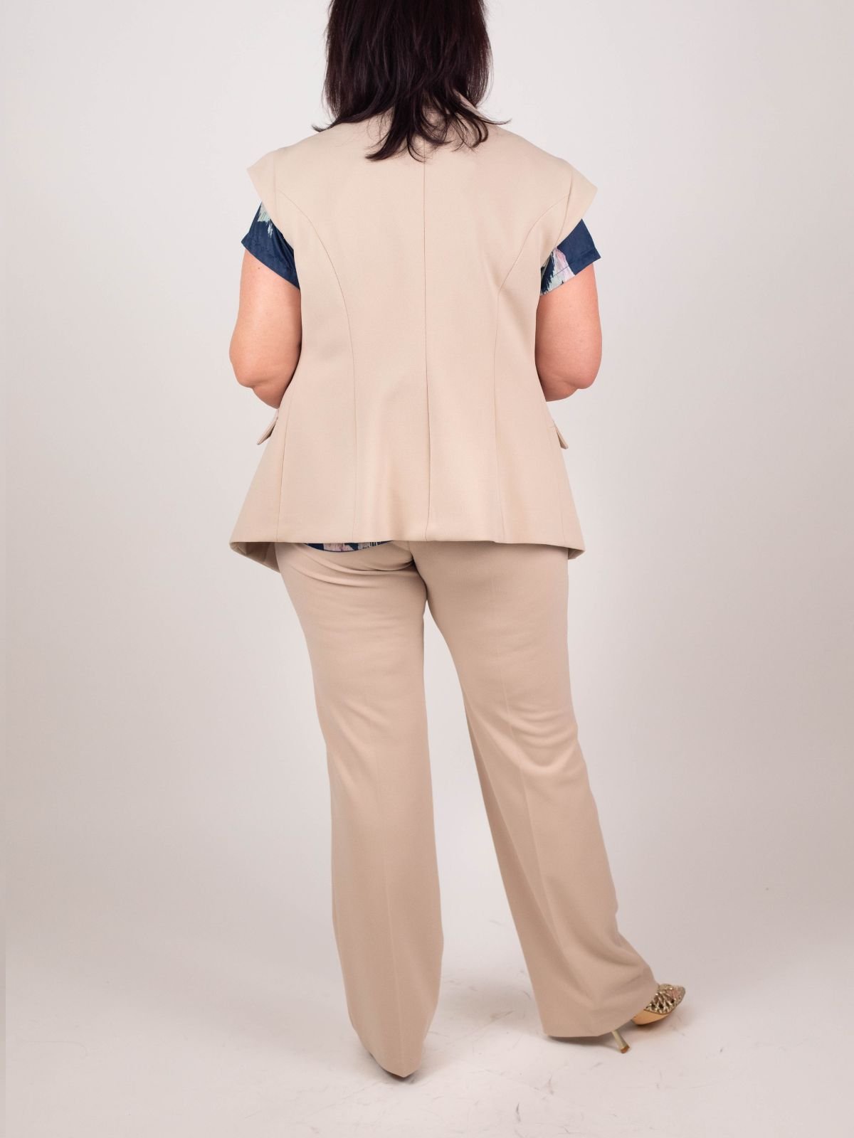 Rinascimento Curvy - Pantalone tessuto crépe dritto - Donna - World Fashion