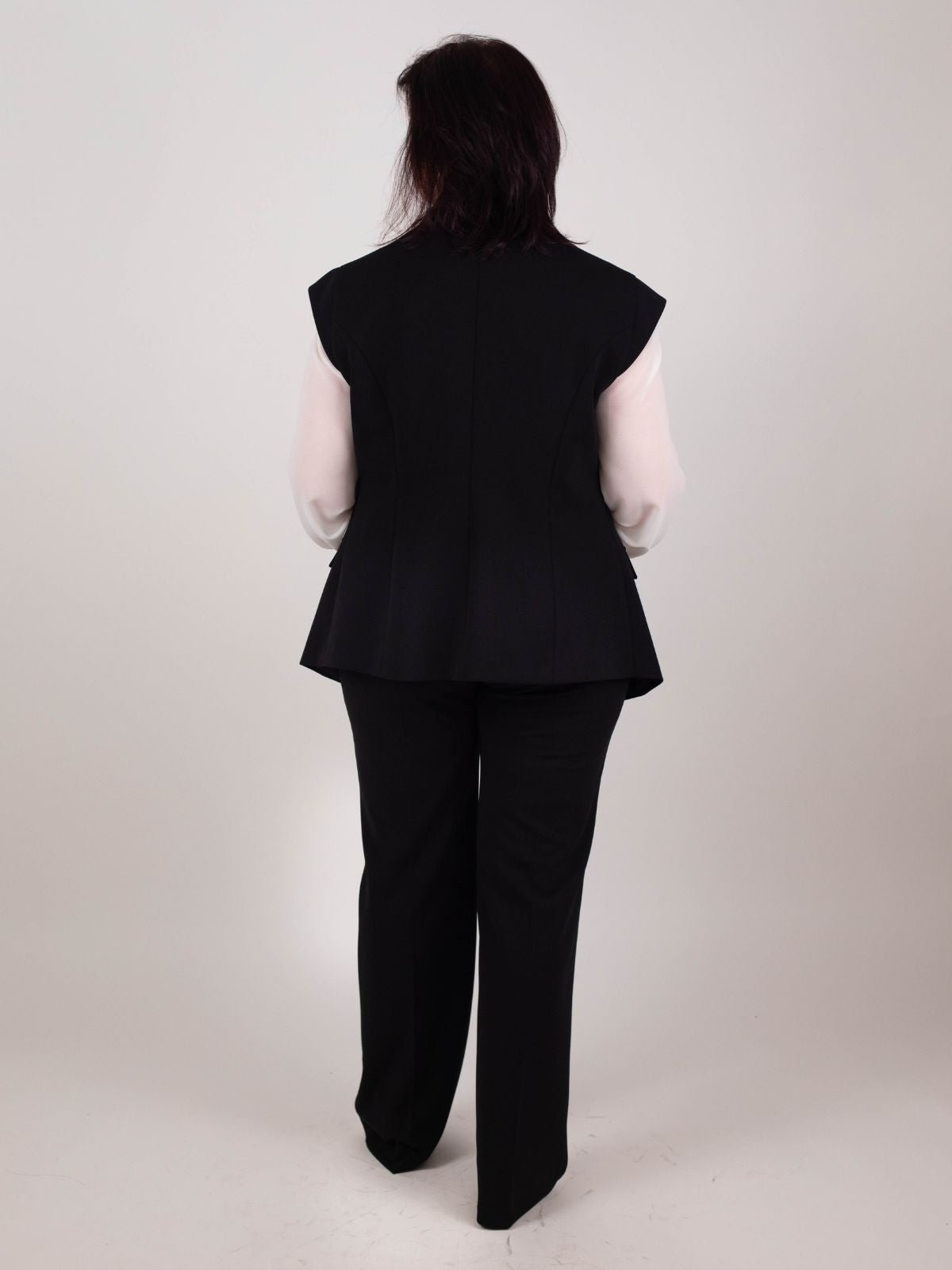 Rinascimento Curvy - Pantalone tessuto crépe dritto - Donna - World Fashion