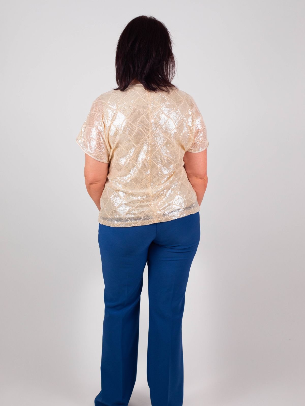 Rinascimento Curvy - Pantalone zampa - Donna - World Fashion
