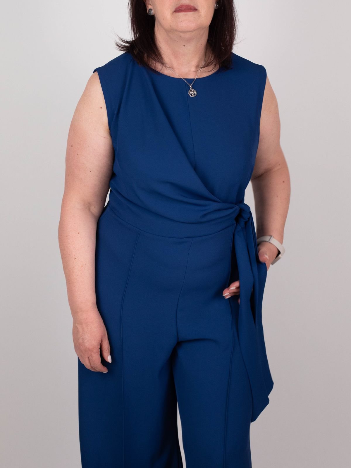 Rinascimento Curvy - Tuta intera tessuto fluido palazzo - Donna - World Fashion