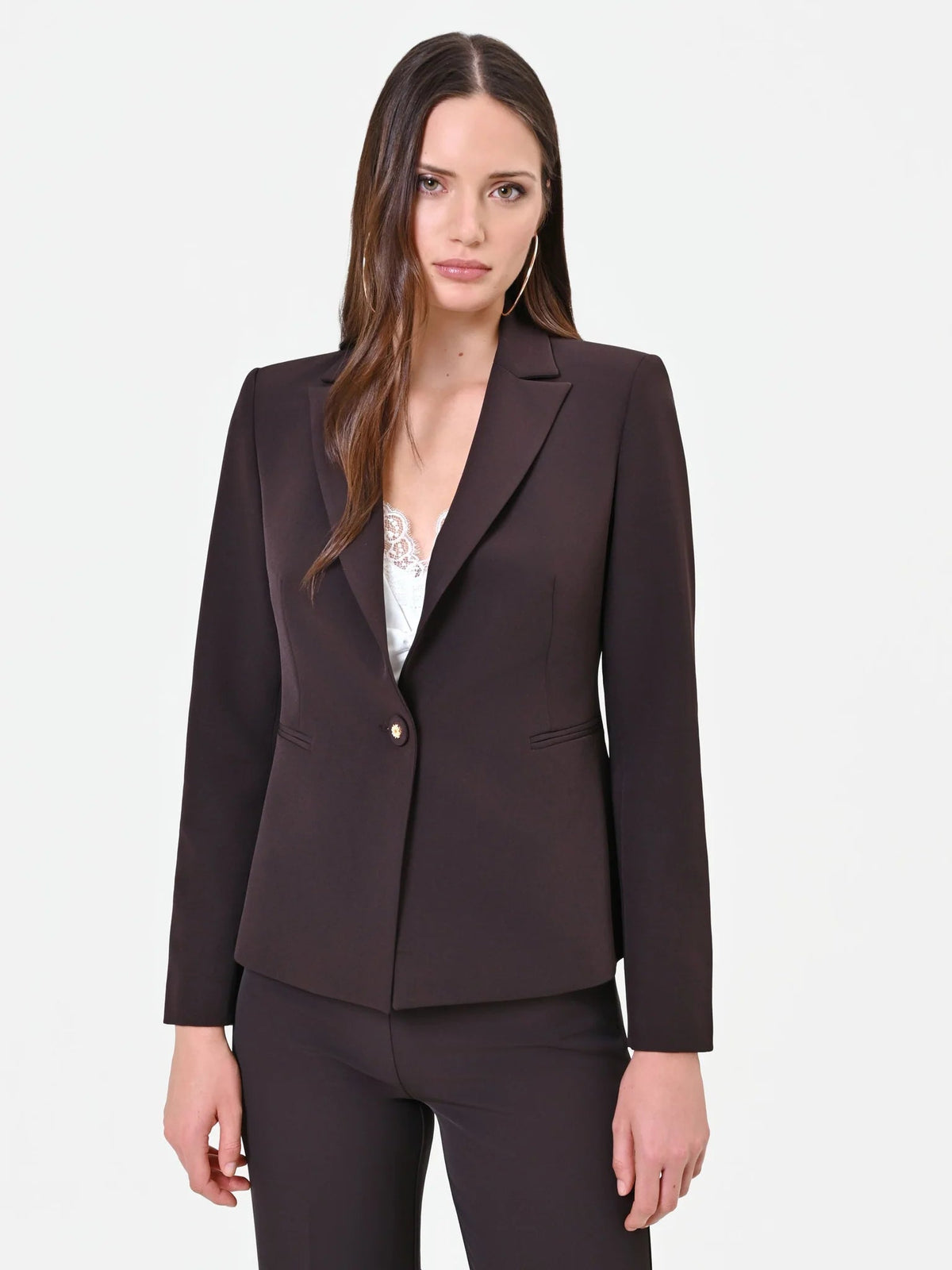 Rinascimento - Giacca blazer monopetto in Tessuto Tecnico - Donna - World Fashion