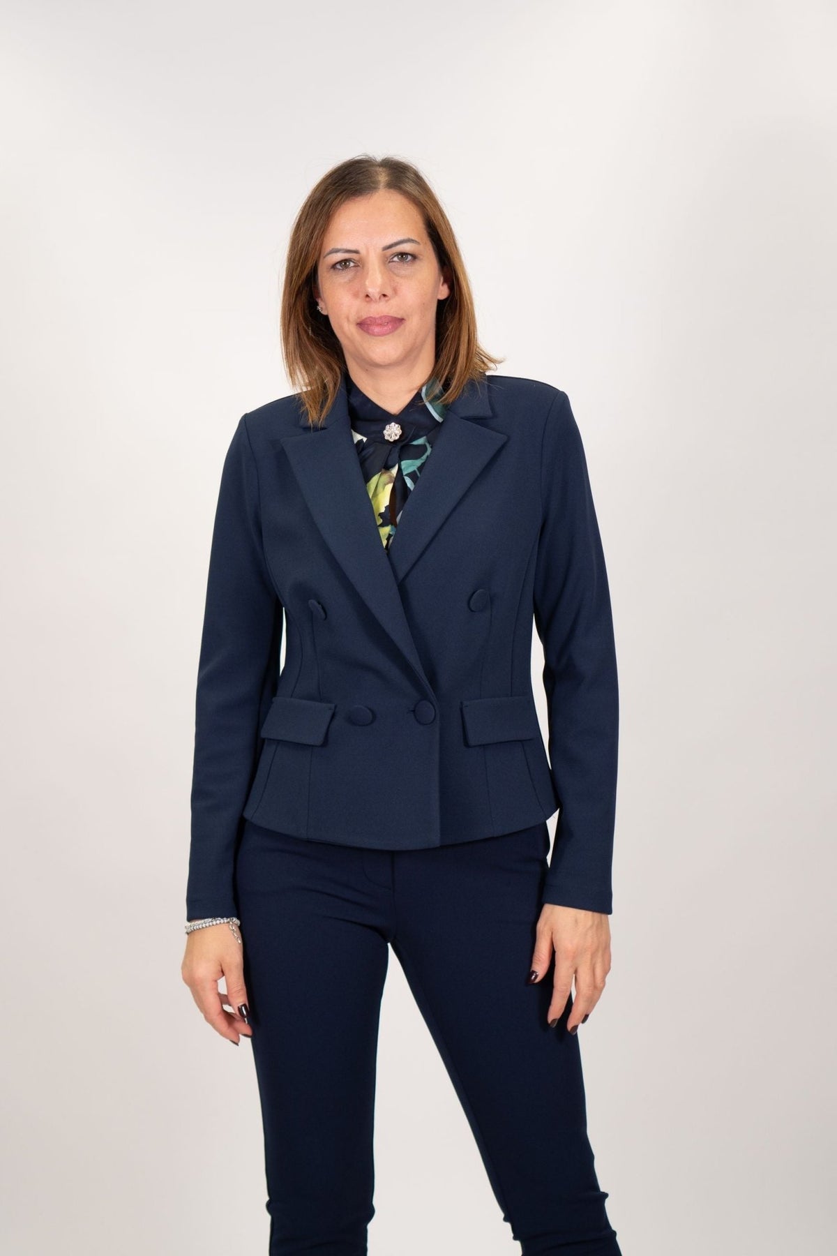 Rinascimento - Giacca doppiopetto in tessuto crepe - Donna - World Fashion