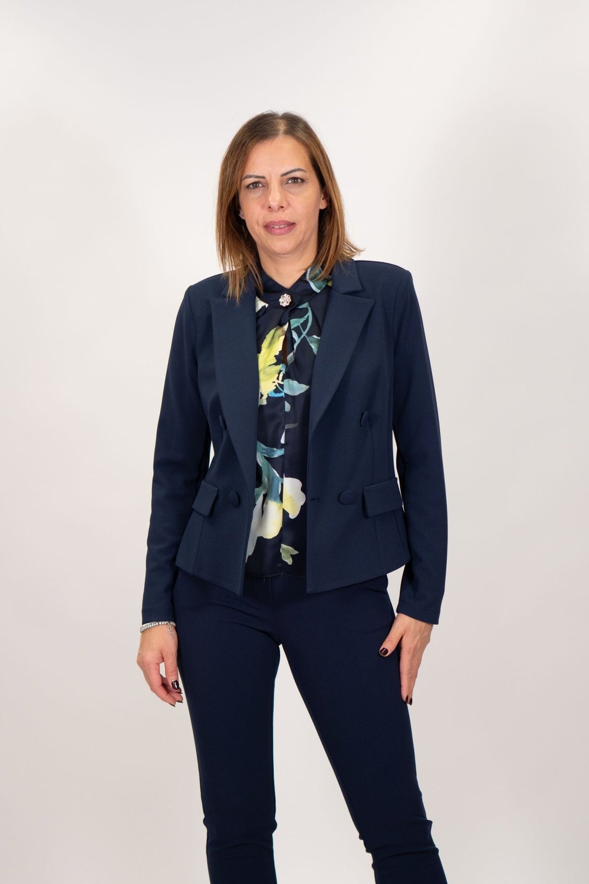 Rinascimento - Giacca doppiopetto in tessuto crepe - Donna - World Fashion