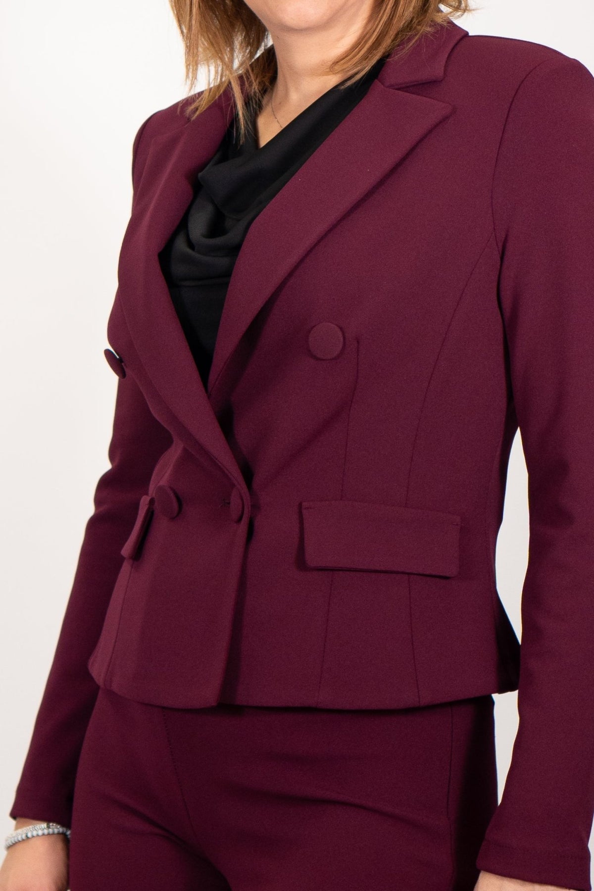 Rinascimento - Giacca doppiopetto in tessuto crepe - Donna - World Fashion