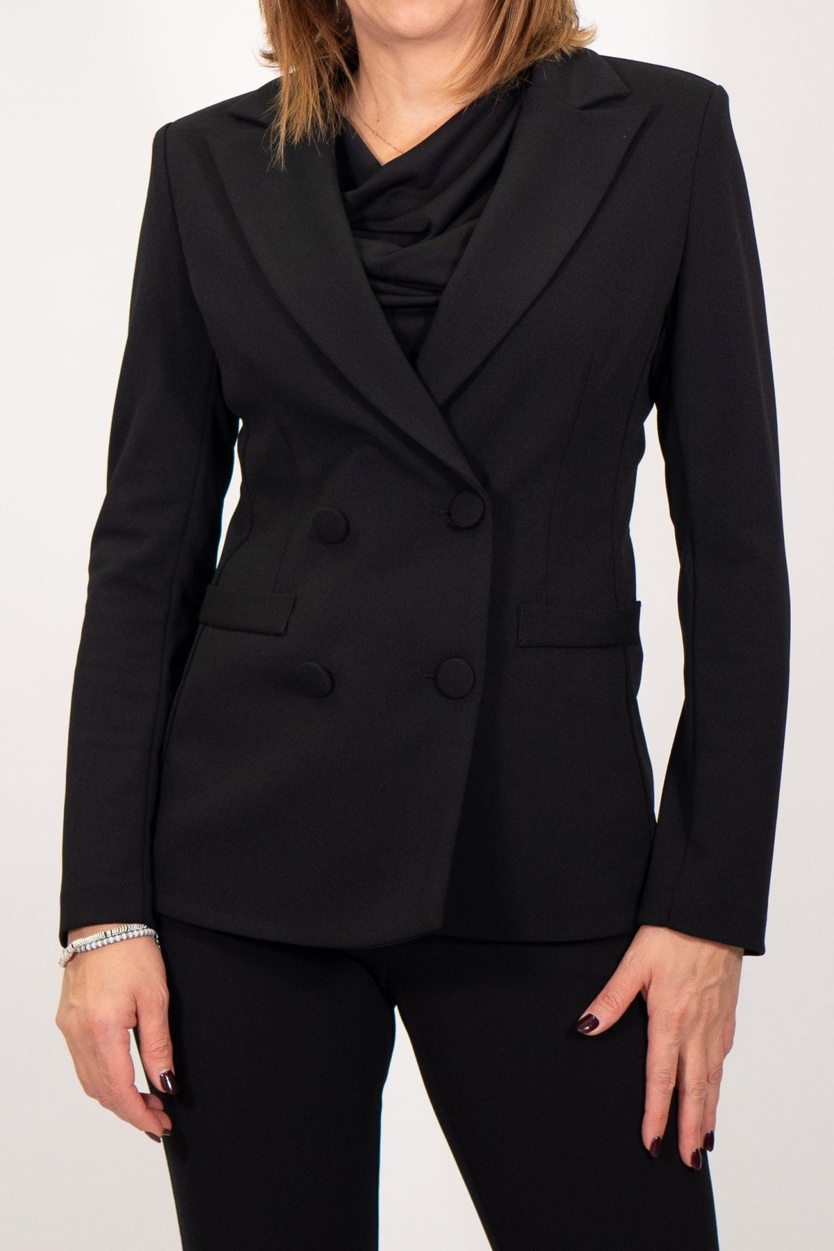 Rinascimento - Giacca doppiopetto tessuto crepe - Donna - World Fashion