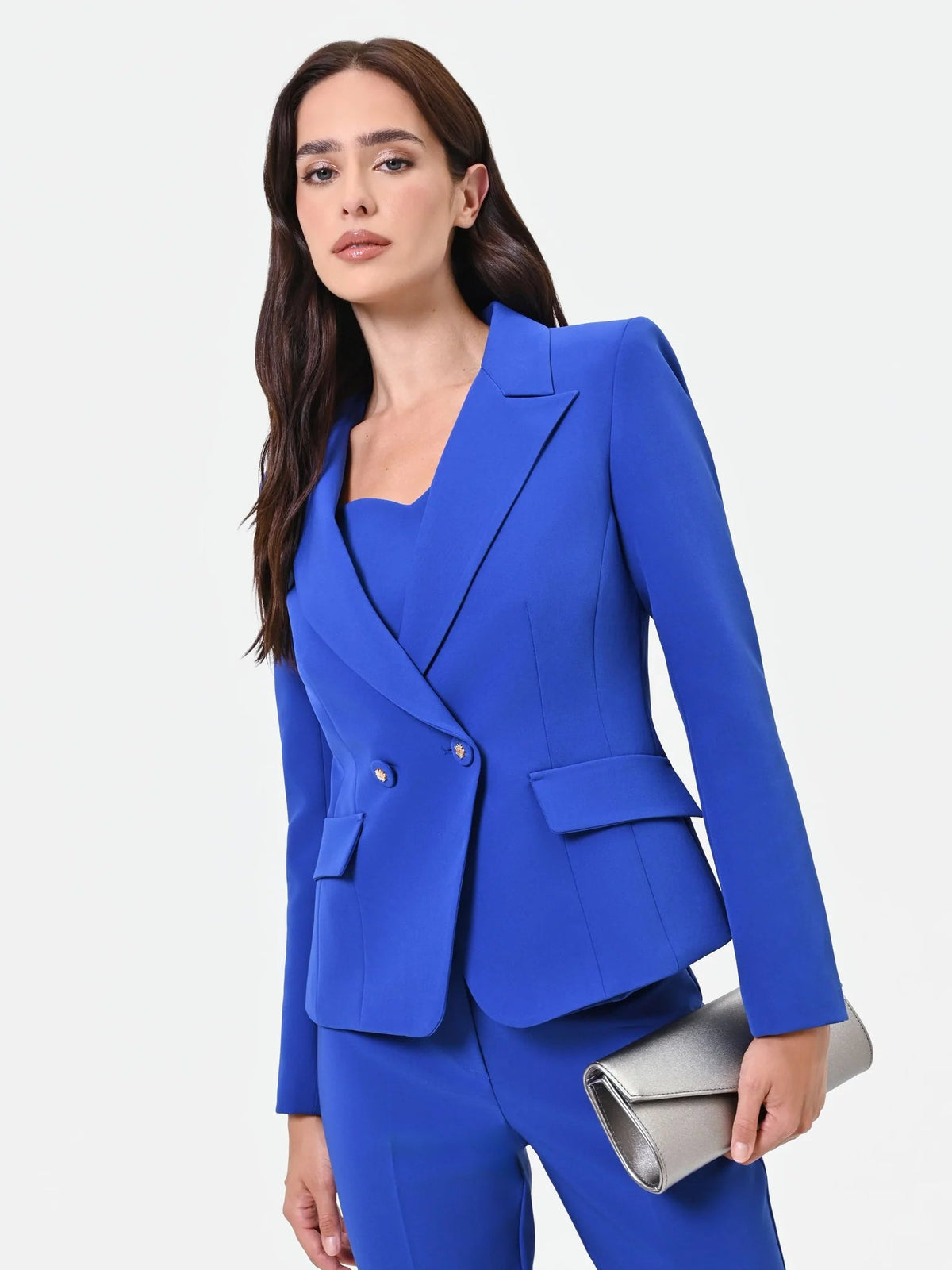 Rinascimento - Giacca Sfiancata In Tessuto Tecnico Con Rever A Lancia - Donna - World Fashion