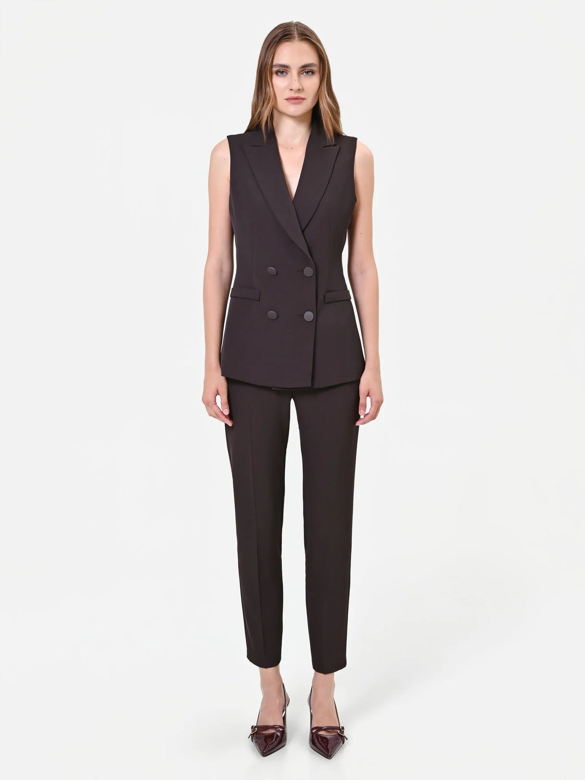 Rinascimento - Gilet Doppiopetto In Cadi - Donna - World Fashion