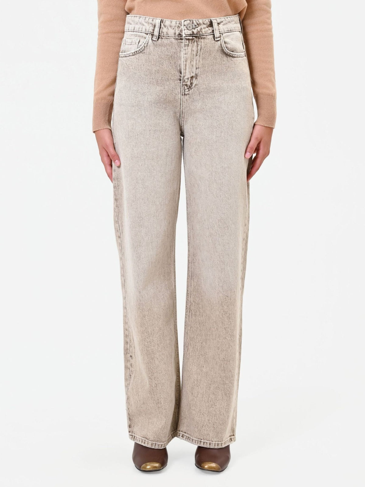 Rinascimento - Jeans ampi a vita alta (Giorgia Palmas X Rinascimento) - Donna - World Fashion