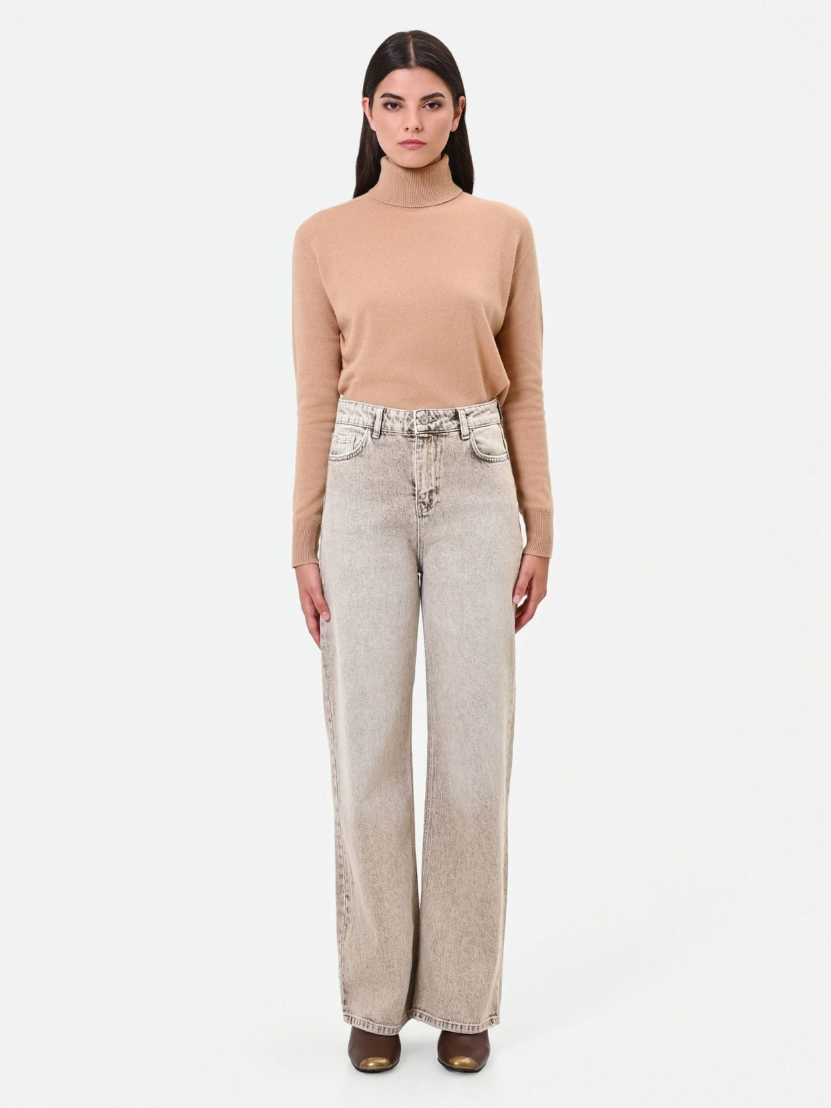 Rinascimento - Jeans ampi a vita alta (Giorgia Palmas X Rinascimento) - Donna - World Fashion